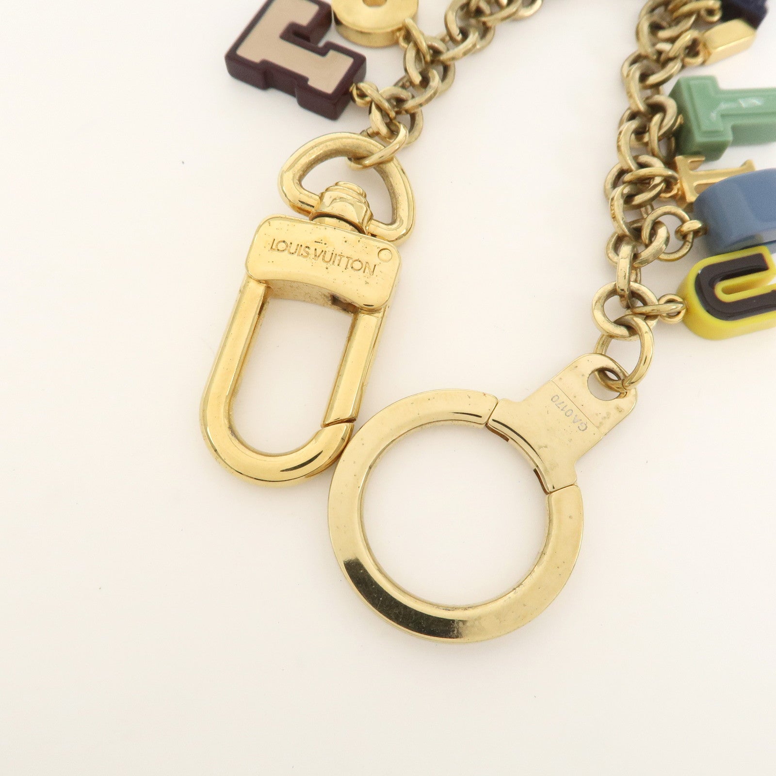 Louis Vuitton Porte Cles Chaine Playtime Metal Key Chain M66202