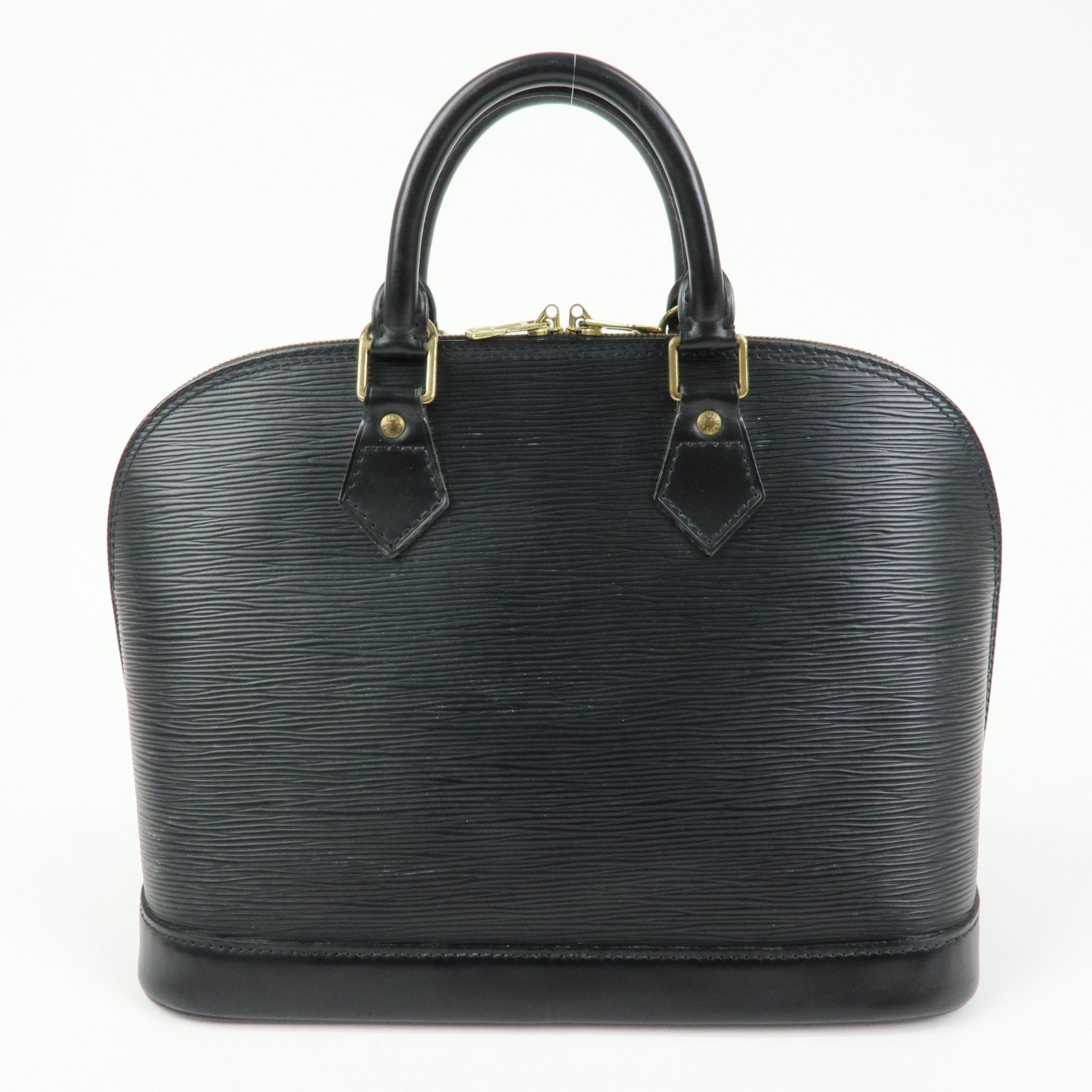 Louis Vuitton Epi Alma PM Leather Hand Bag Noir Black M52142