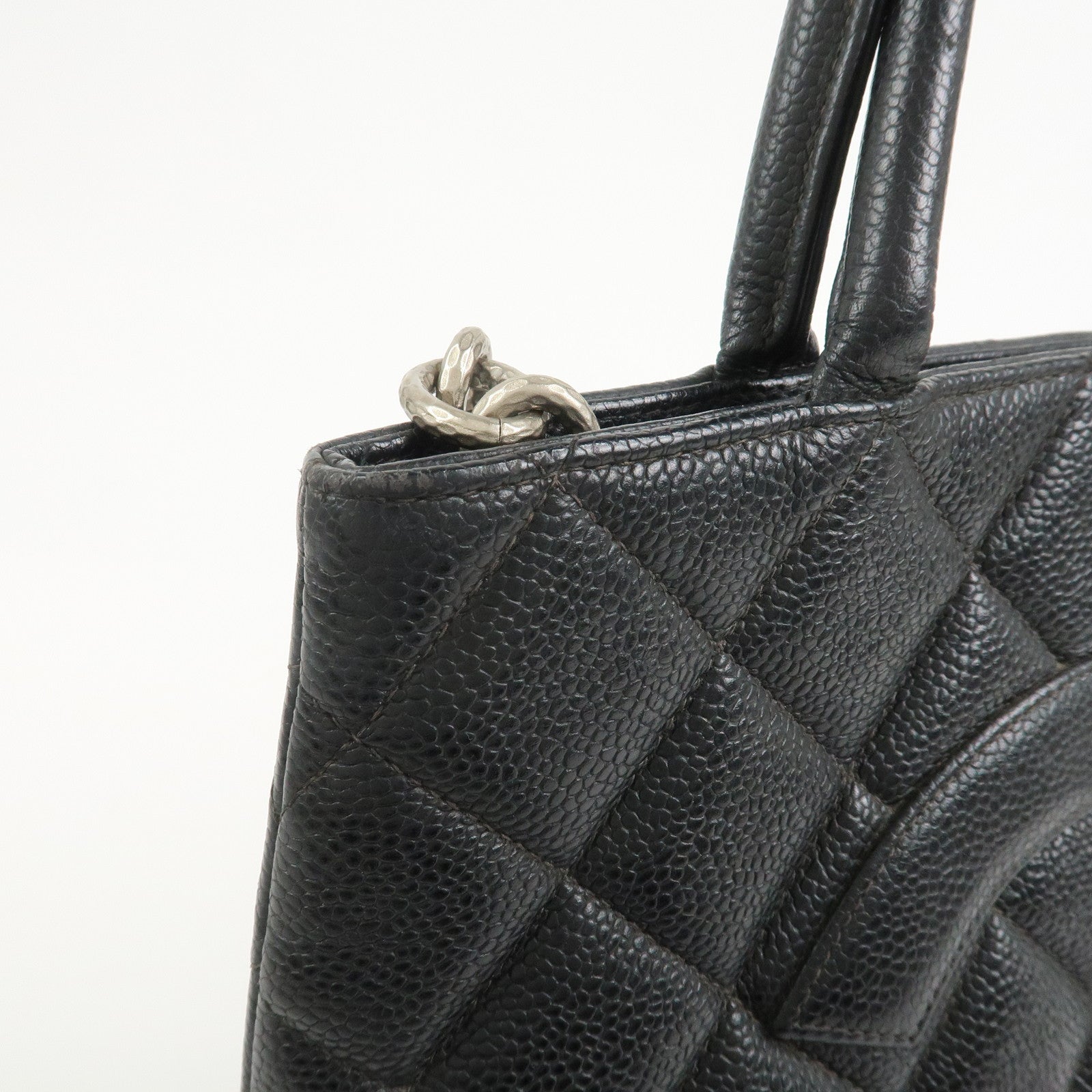 CHANEL COCO Mark Matelasse Medallion Tote Bag Hand Bag A01804