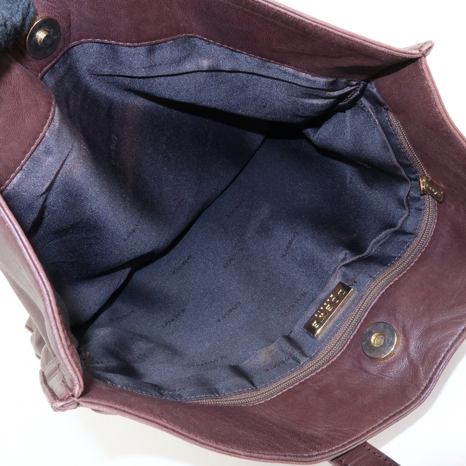 LOEWE Nappa Leather Tote Bag Hand Bag Brown