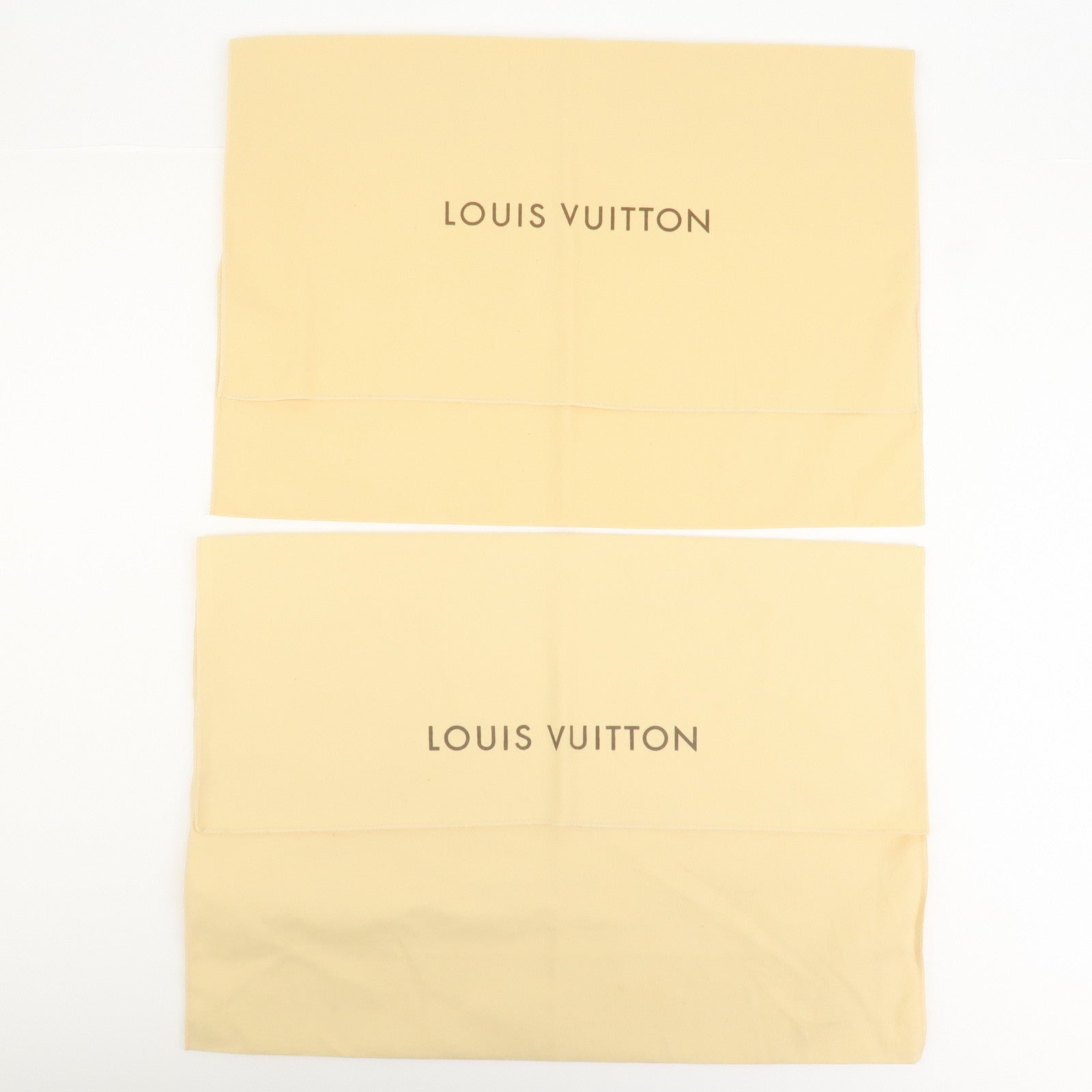 Louis Vuitton Set of 12 Dust Bag Storage Bag Flap Beige