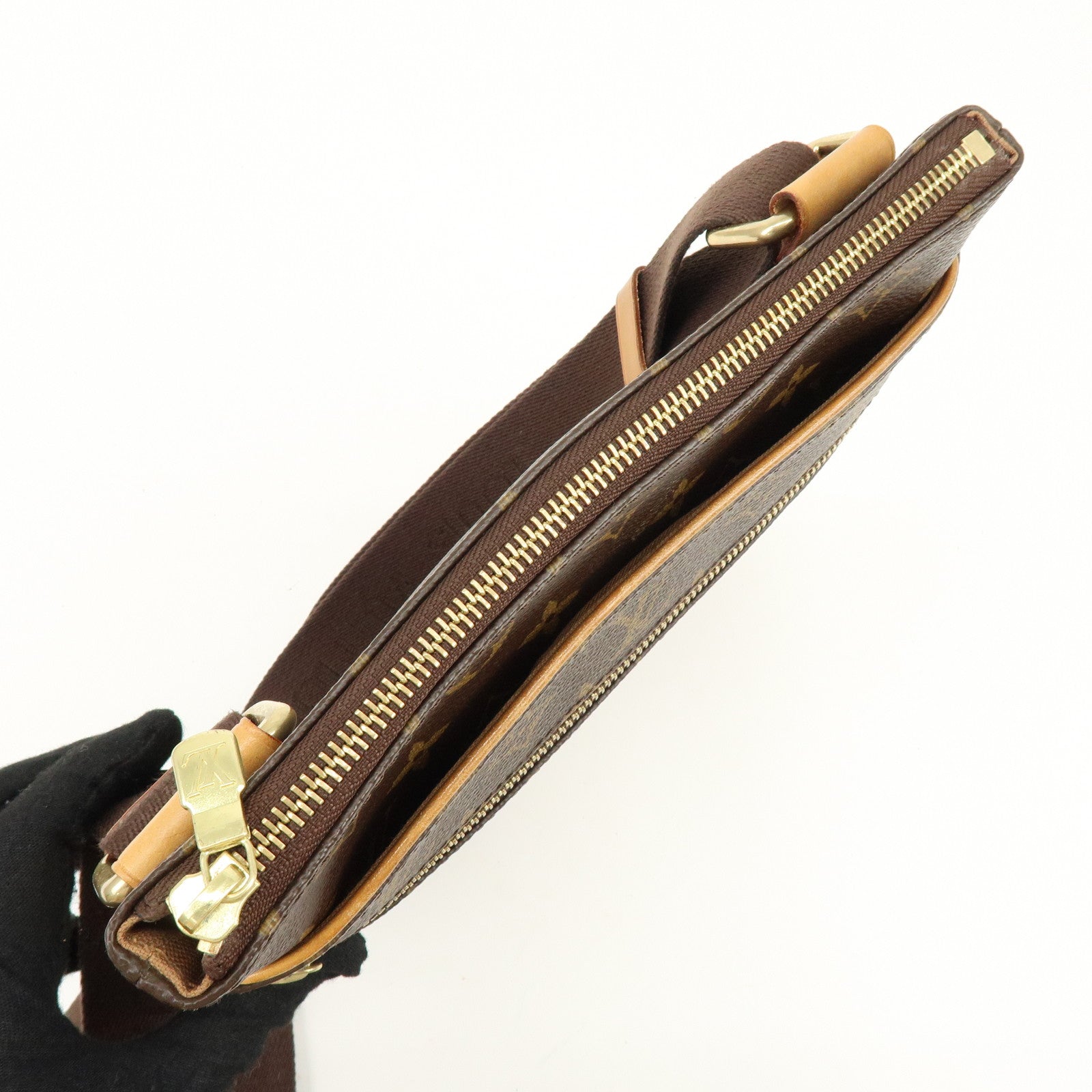 Louis Vuitton Monogram Pochette Valmy Shoulder Bag Brown M40524
