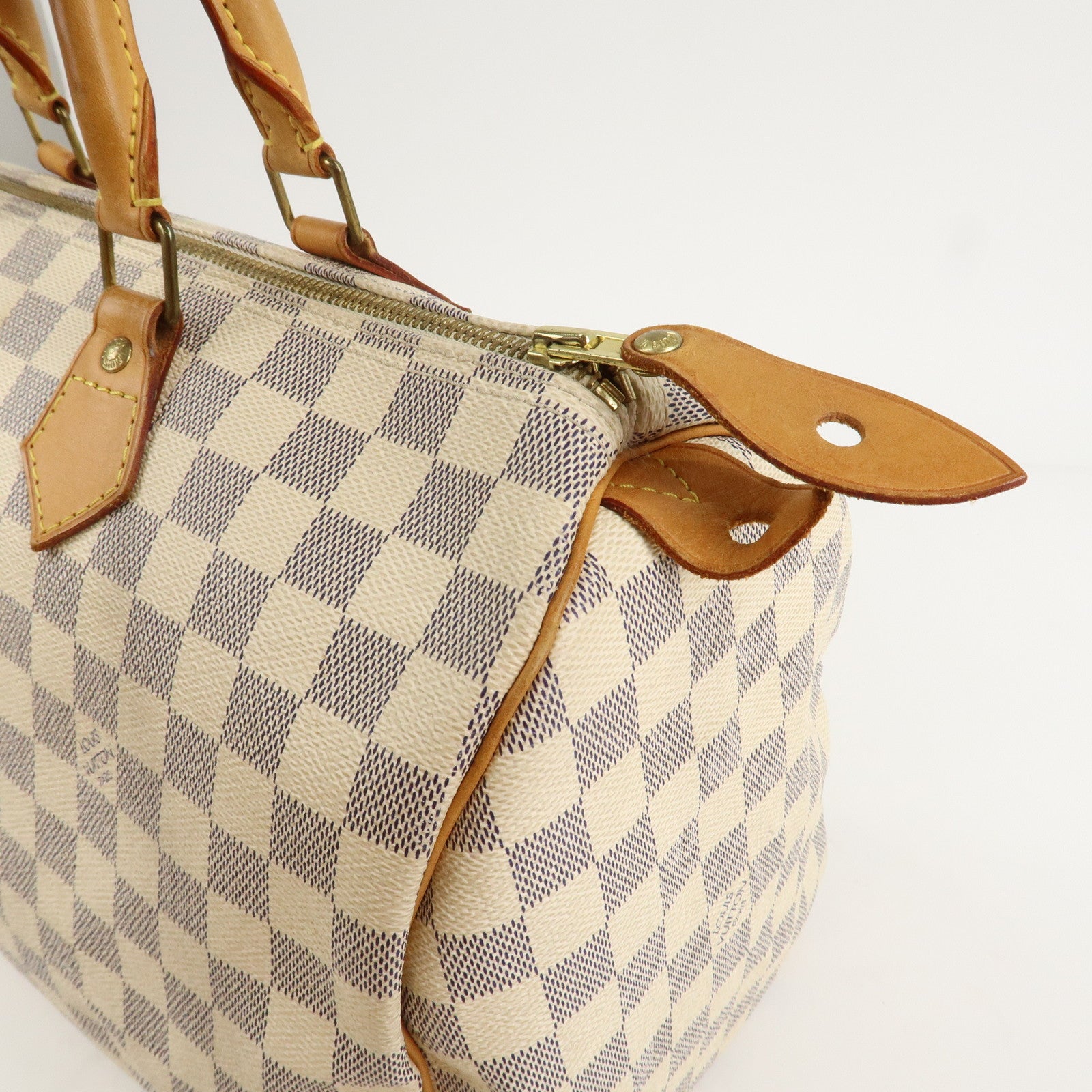 Louis Vuitton Damier Azur Speedy 35 Boston Hand Bag N41535
