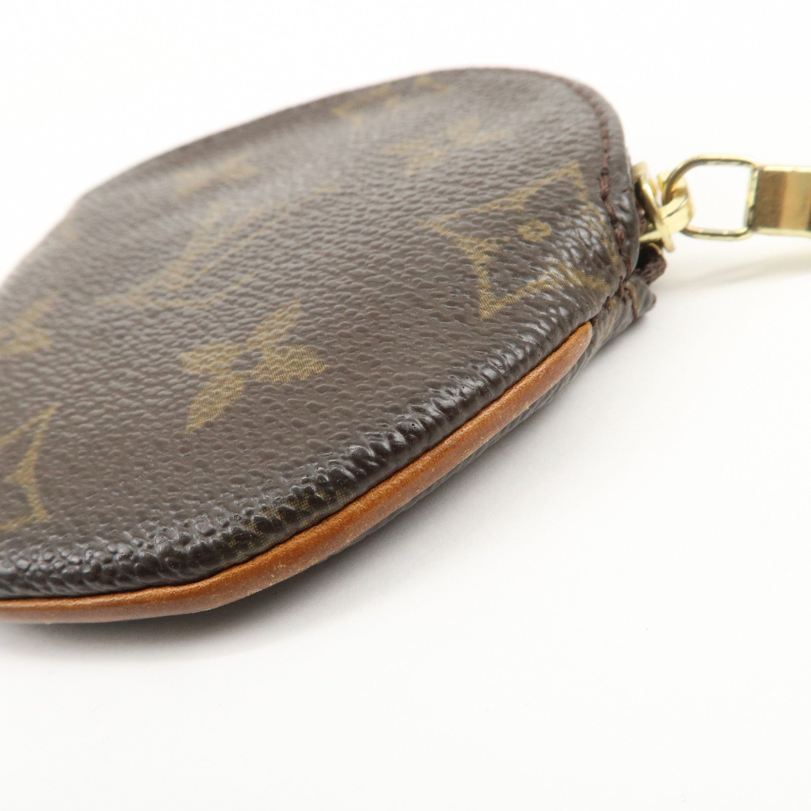 Louis Vuitton Monogram Porte Monnaie Rond Coin Case Brown M61926
