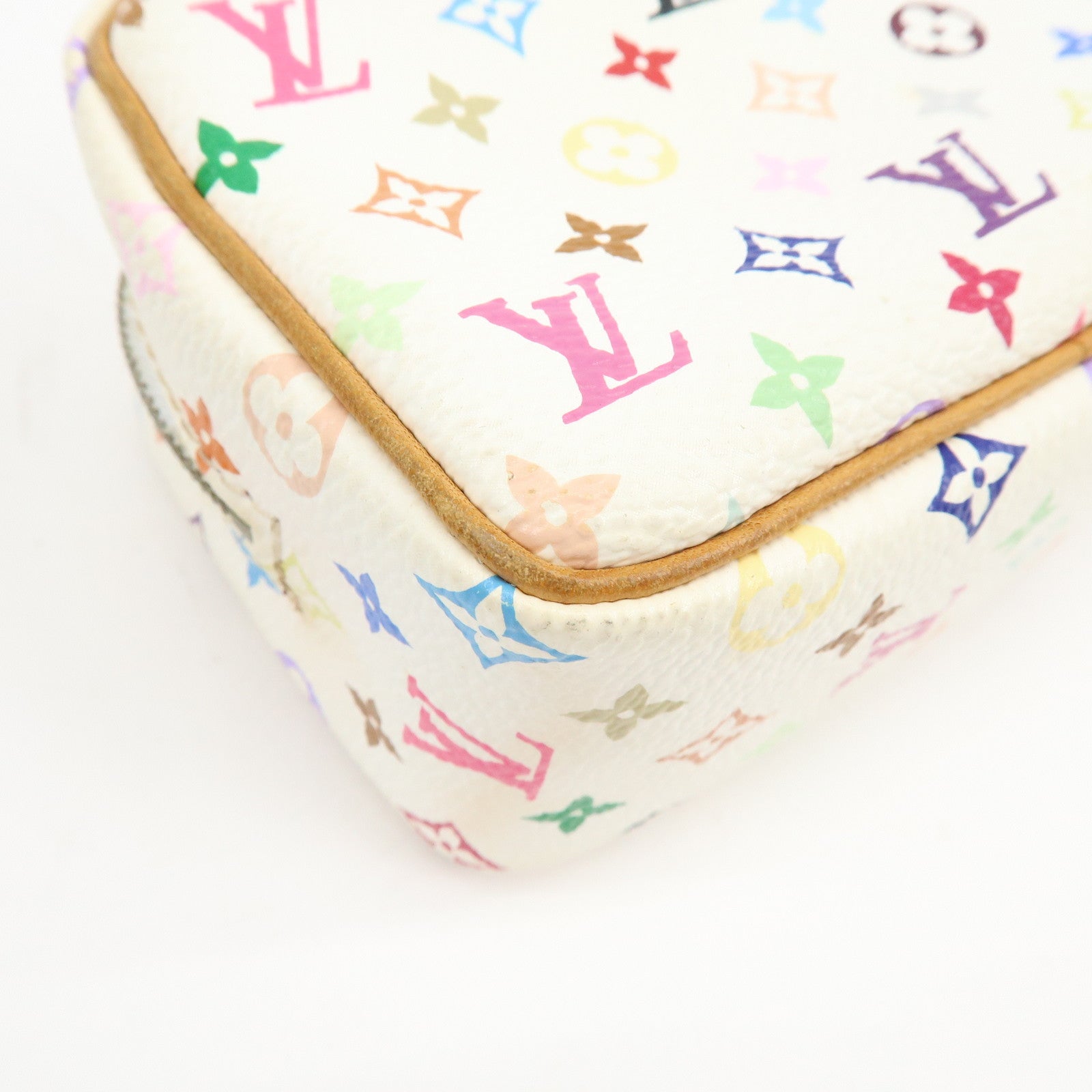 Louis Vuitton Monogram Multicolor Trousse Wapity Pouch Blanc M58033