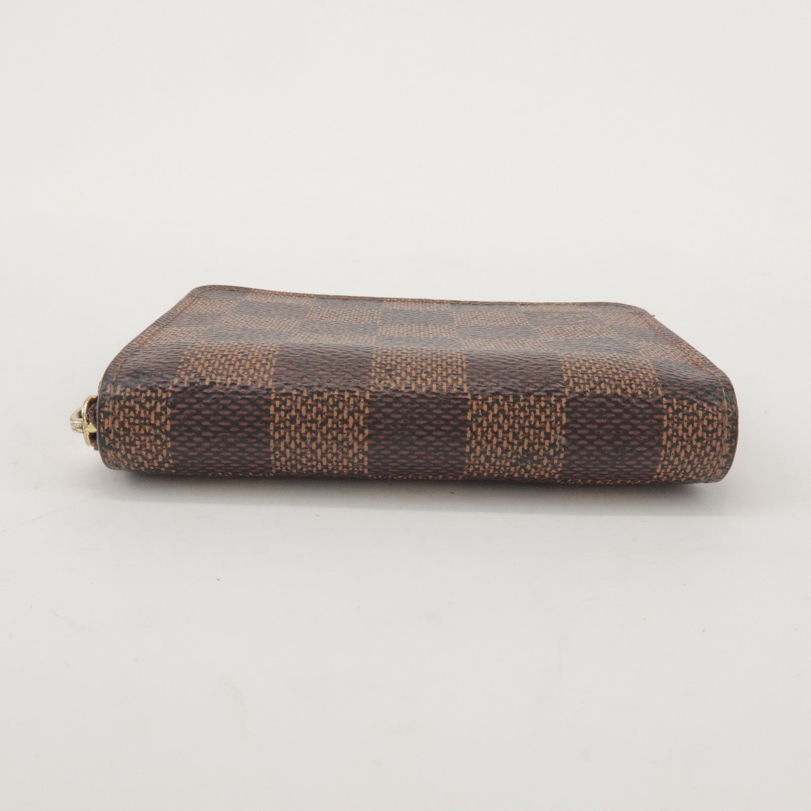 Louis Vuitton Damier Canvas Zippy Coin Case Wallet Brown N63070