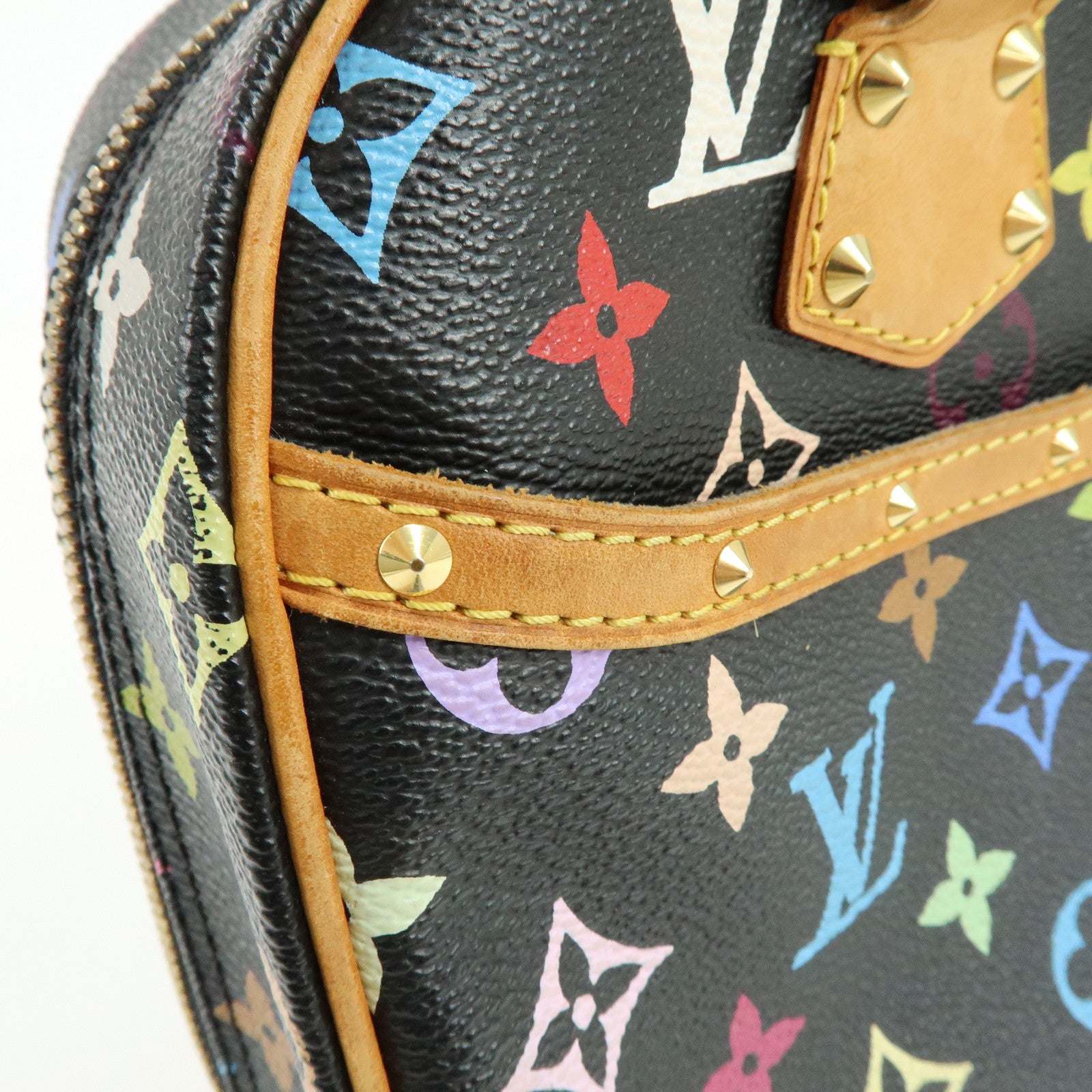 Louis Vuitton Monogram Trouville Multicolor Hand Bag Noir M92662