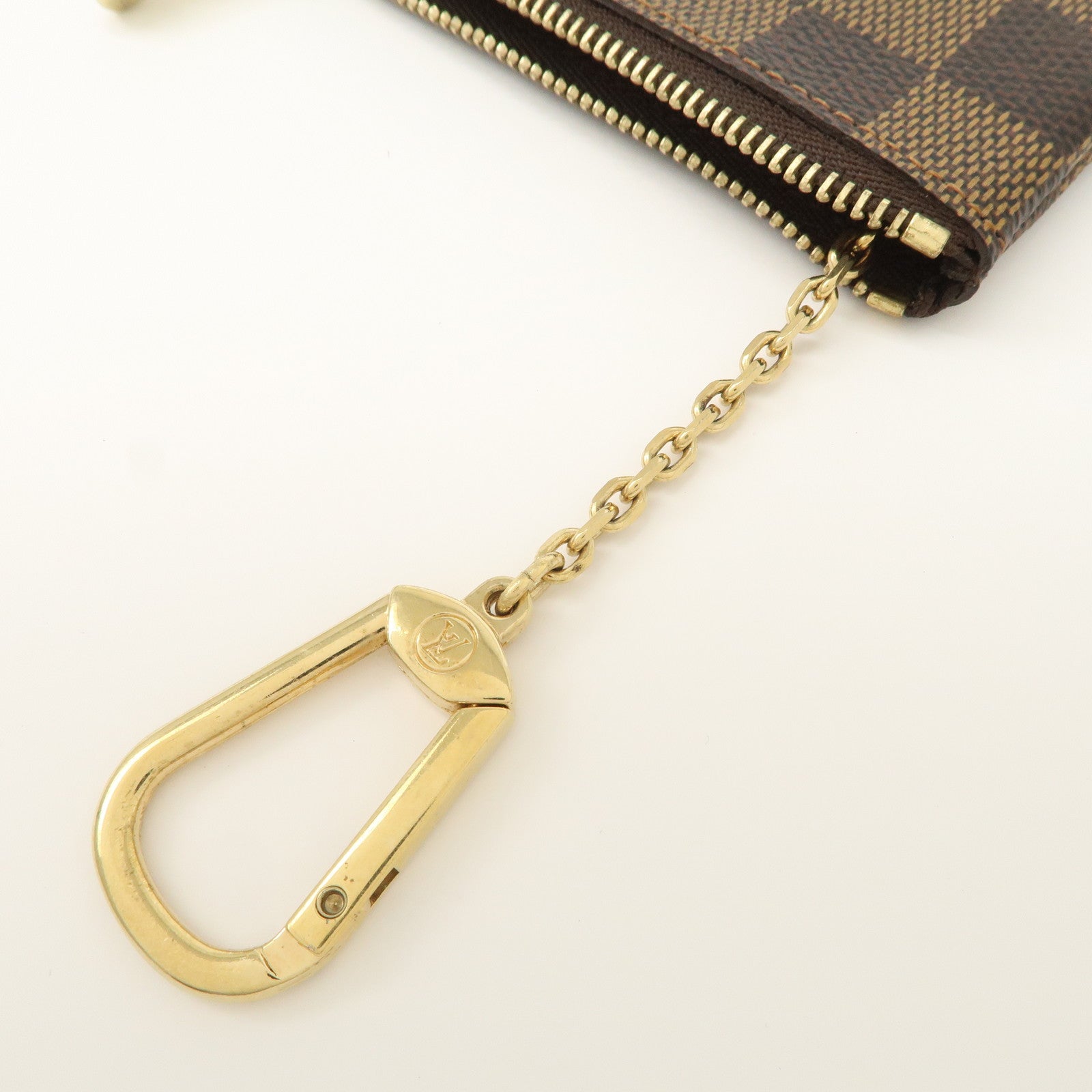 Louis Vuitton Damier Pochette Cles Coin Case Damier Ebene N62658