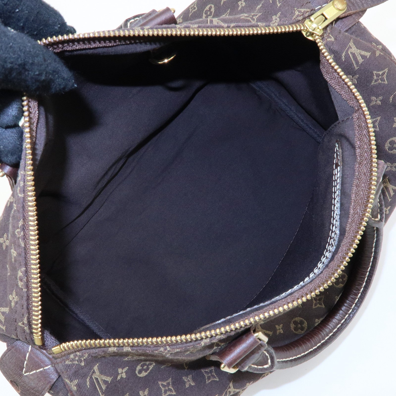 Louis Vuitton Monogram Mini Lin Speedy 30 Boston Bag Ebene M95224
