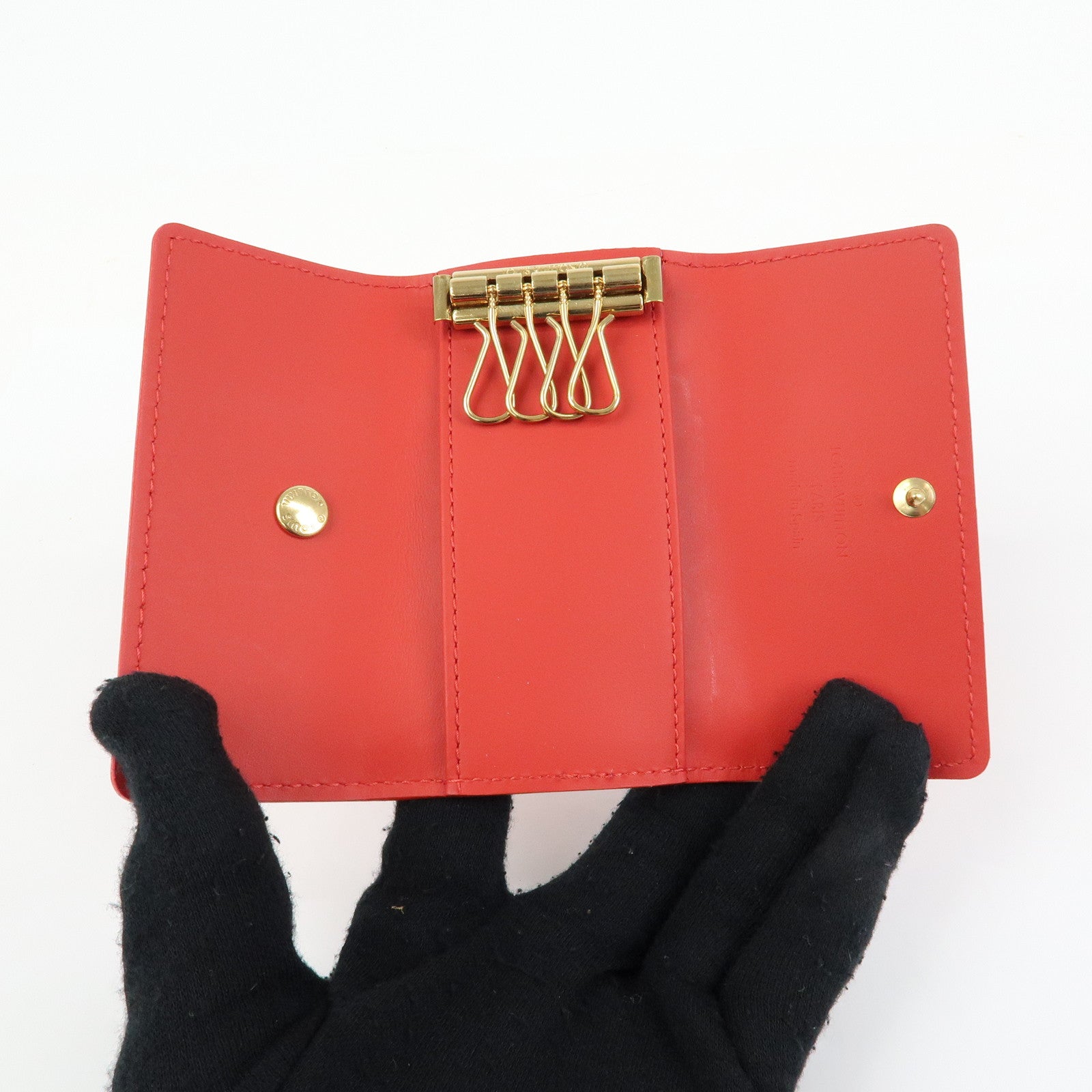Louis Vuitton Monogram Vernis Multicles 4 Key Holder Rouge M91211