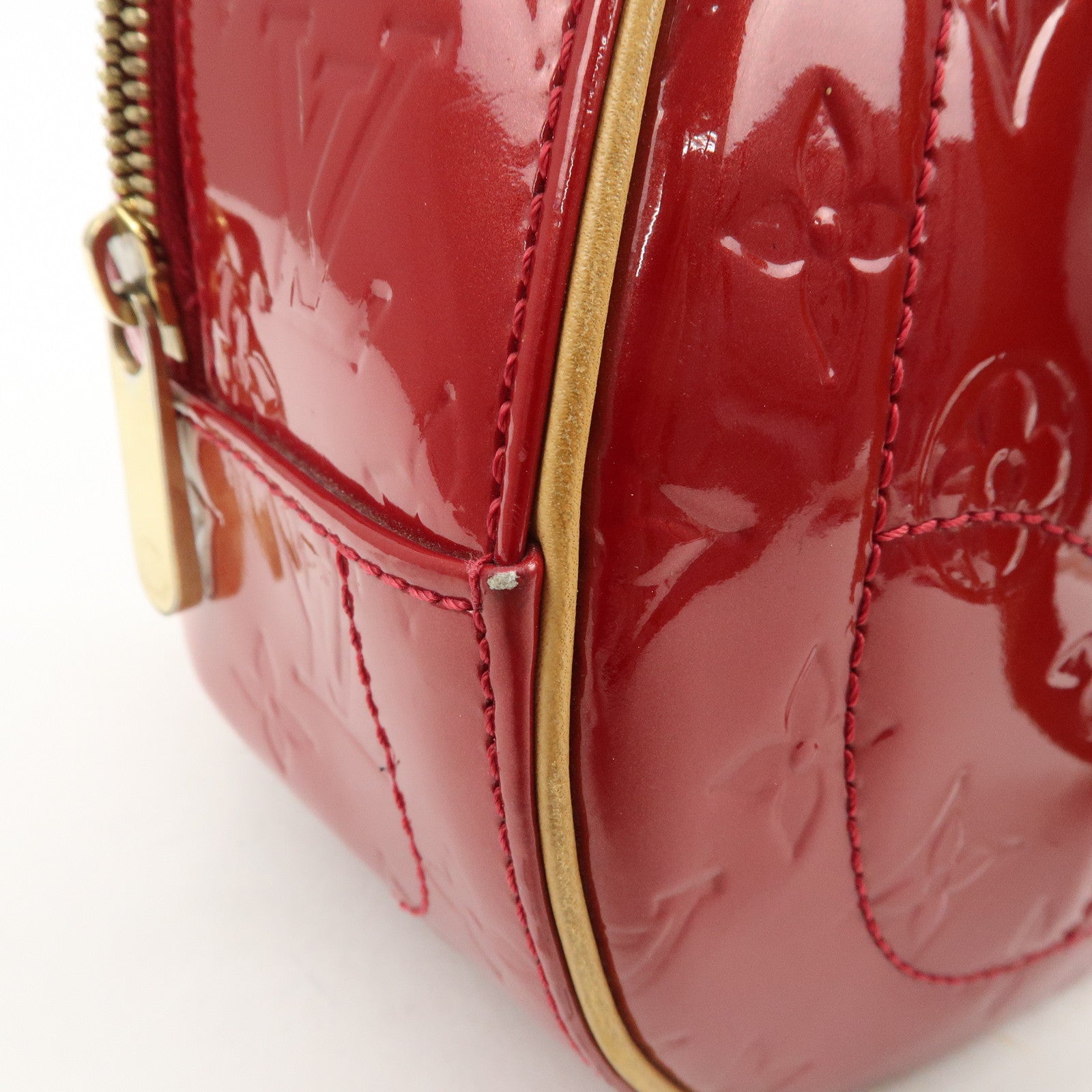 Louis Vuitton Monogram Vernis Summit Drive Hand Bag Red M93513