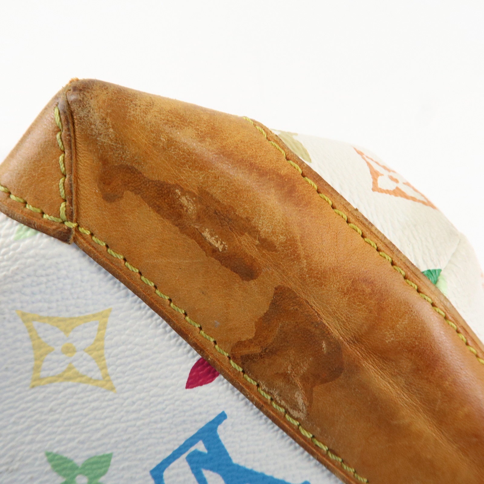 Louis Vuitton Monogram Multicolor Audra Hand Bag Blanc M40047 Used