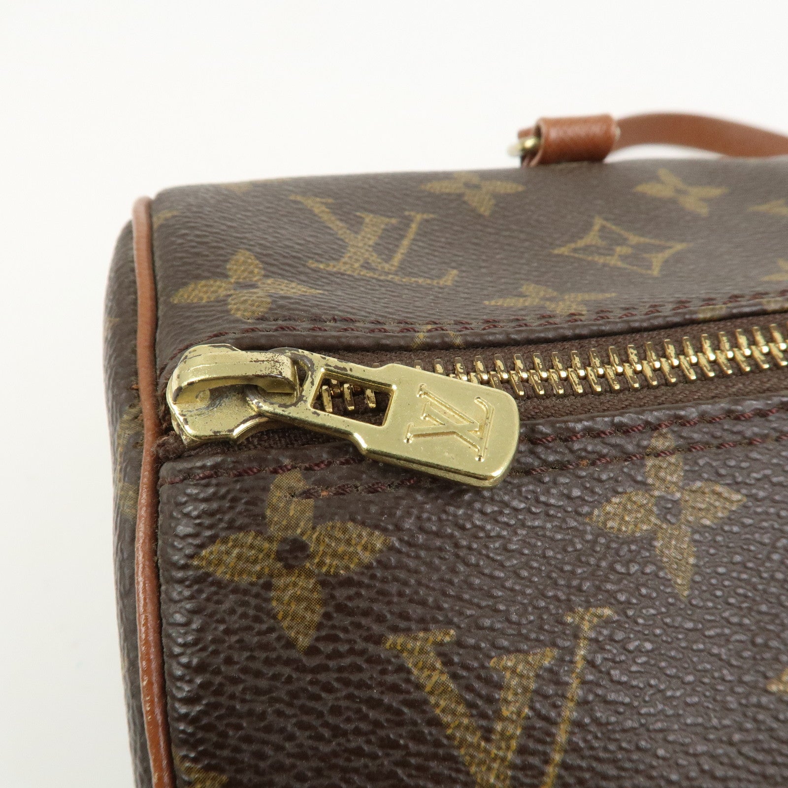 Louis Vuitton Monogram Papillon 30 Hand Bag Brown M51365