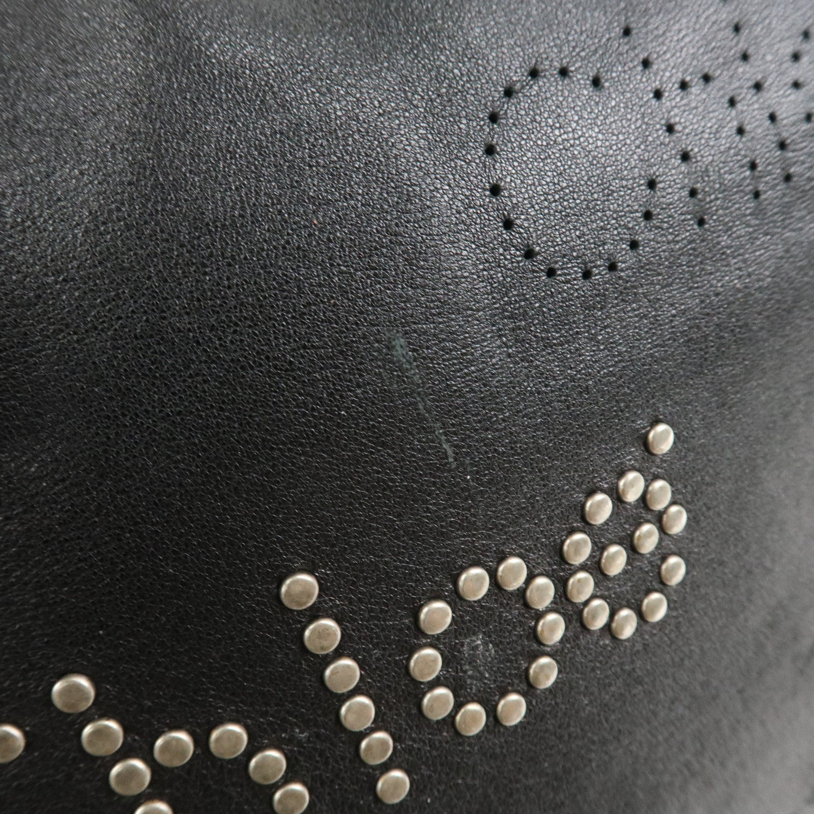 Chloe Patsy Leather Tote Bag Shoulder Bag Studs Black