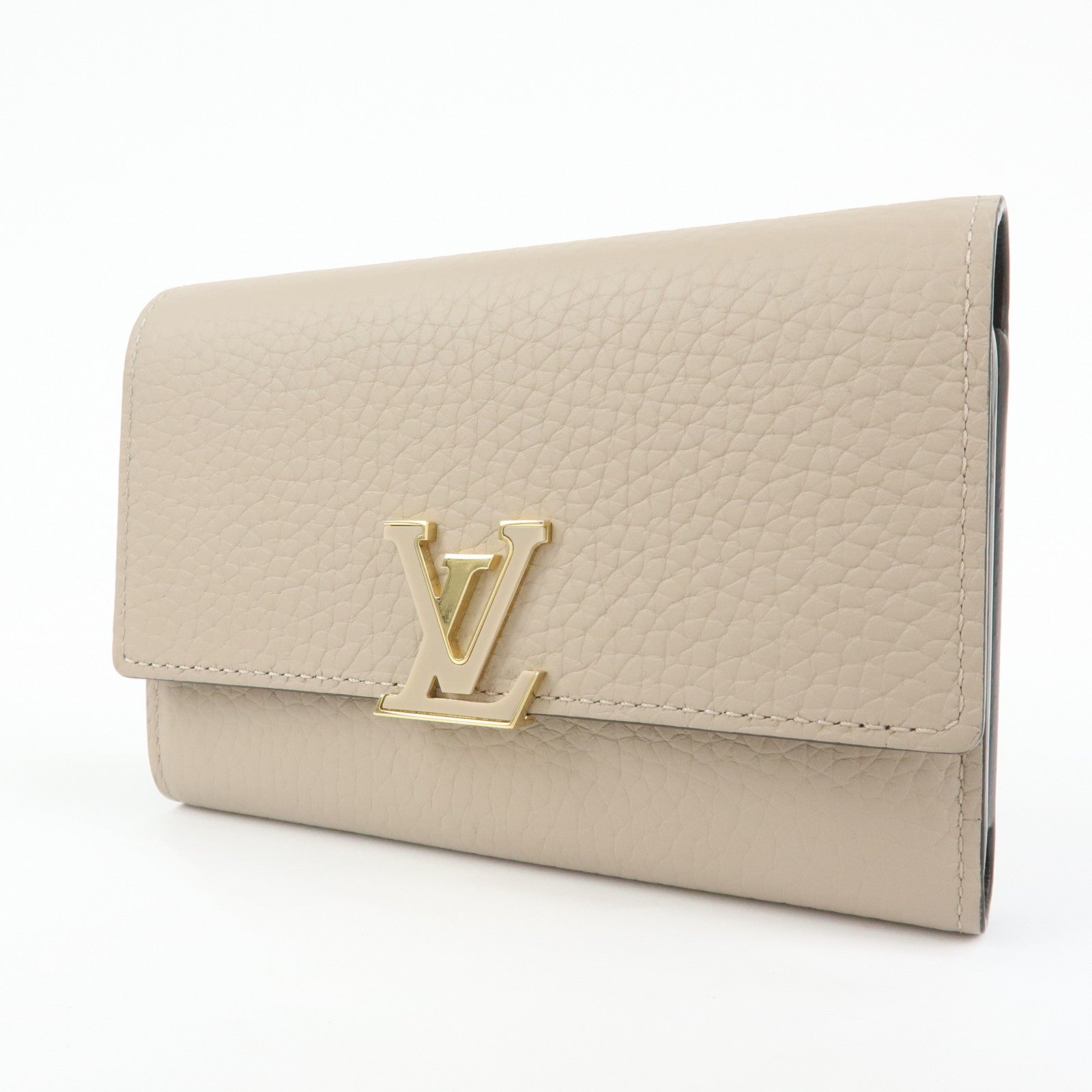 Louis Vuitton Portefeuille Capucines Compact Wallet Galet M62159
