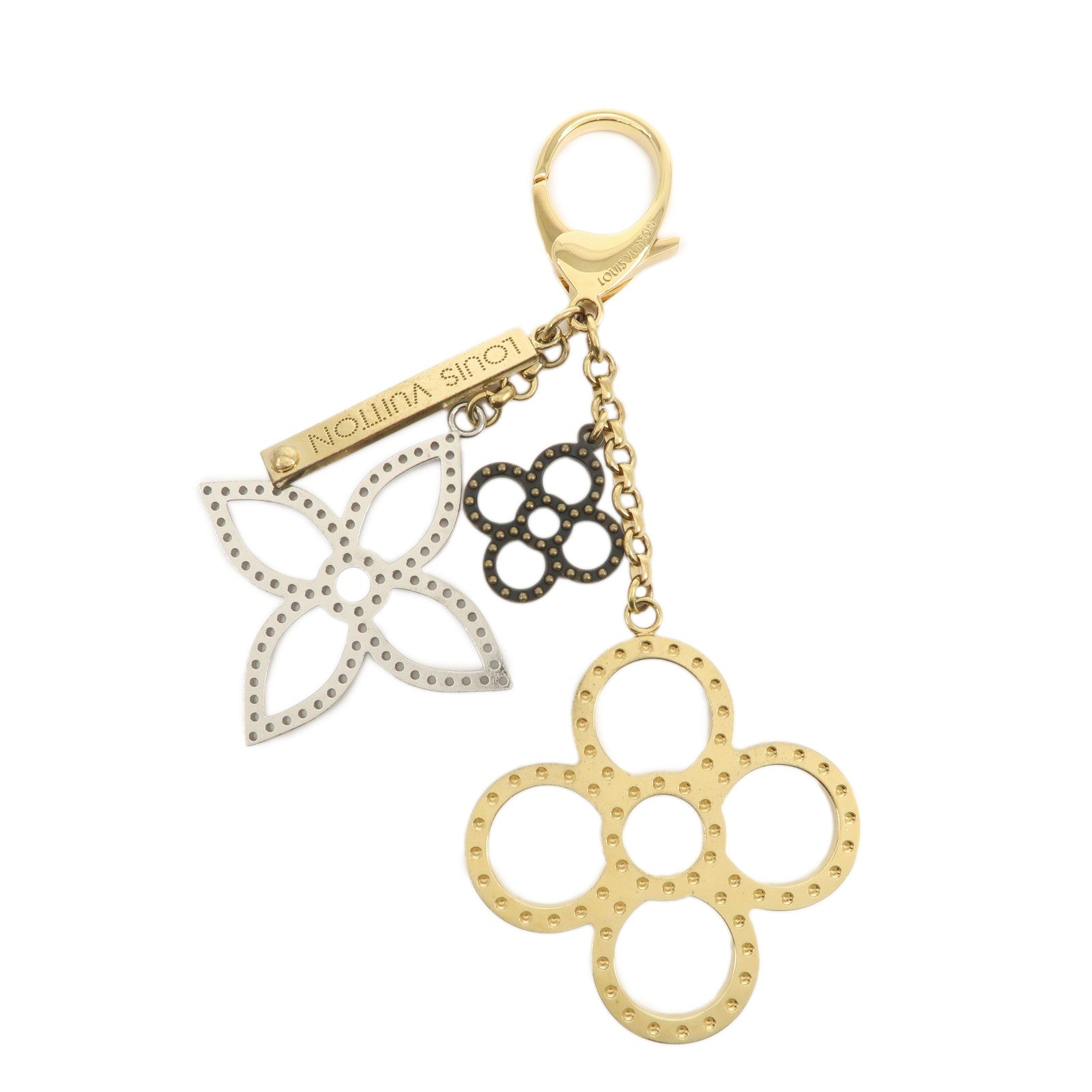 Louis Vuitton Bijoux Sac Tapage Bag Charm Gold Silver Black M65090