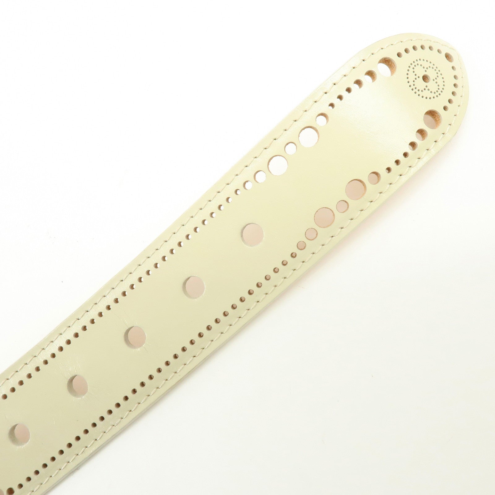 Louis Vuitton Leather Ceinture Phoenix Belt Ivory 85/34 M9680