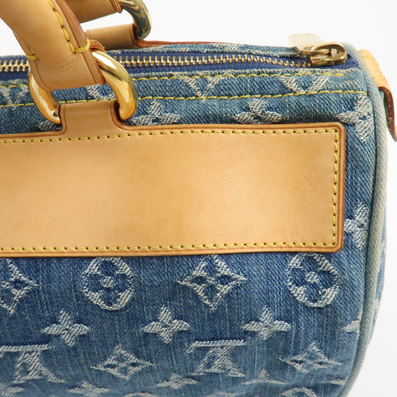 Louis Vuitton Monogram Denim Neo Speedy Boston Bag Blue M95019