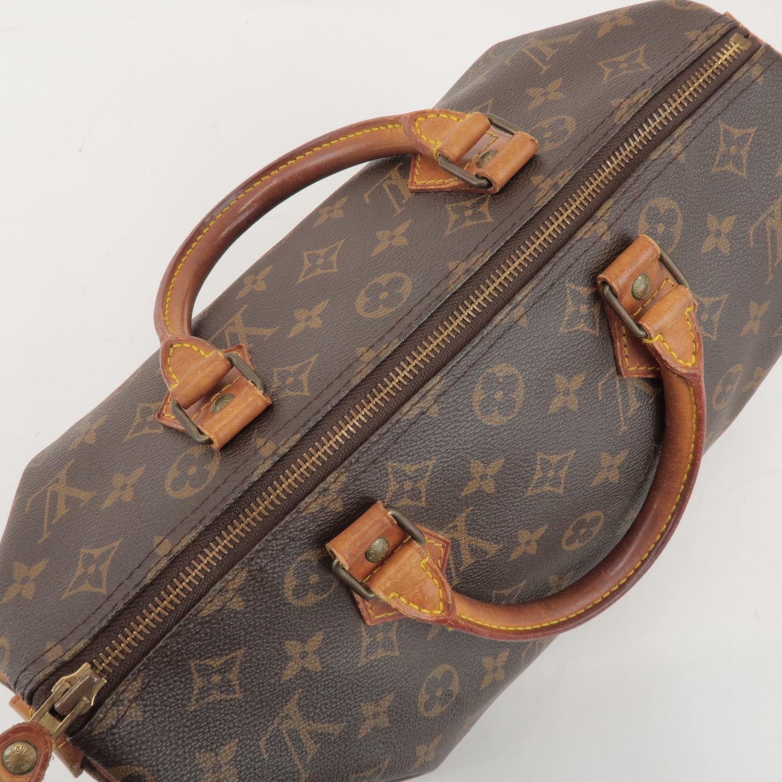 Louis Vuitton Monogram Speedy 30 Boston Bag Hand Bag Brown M41526