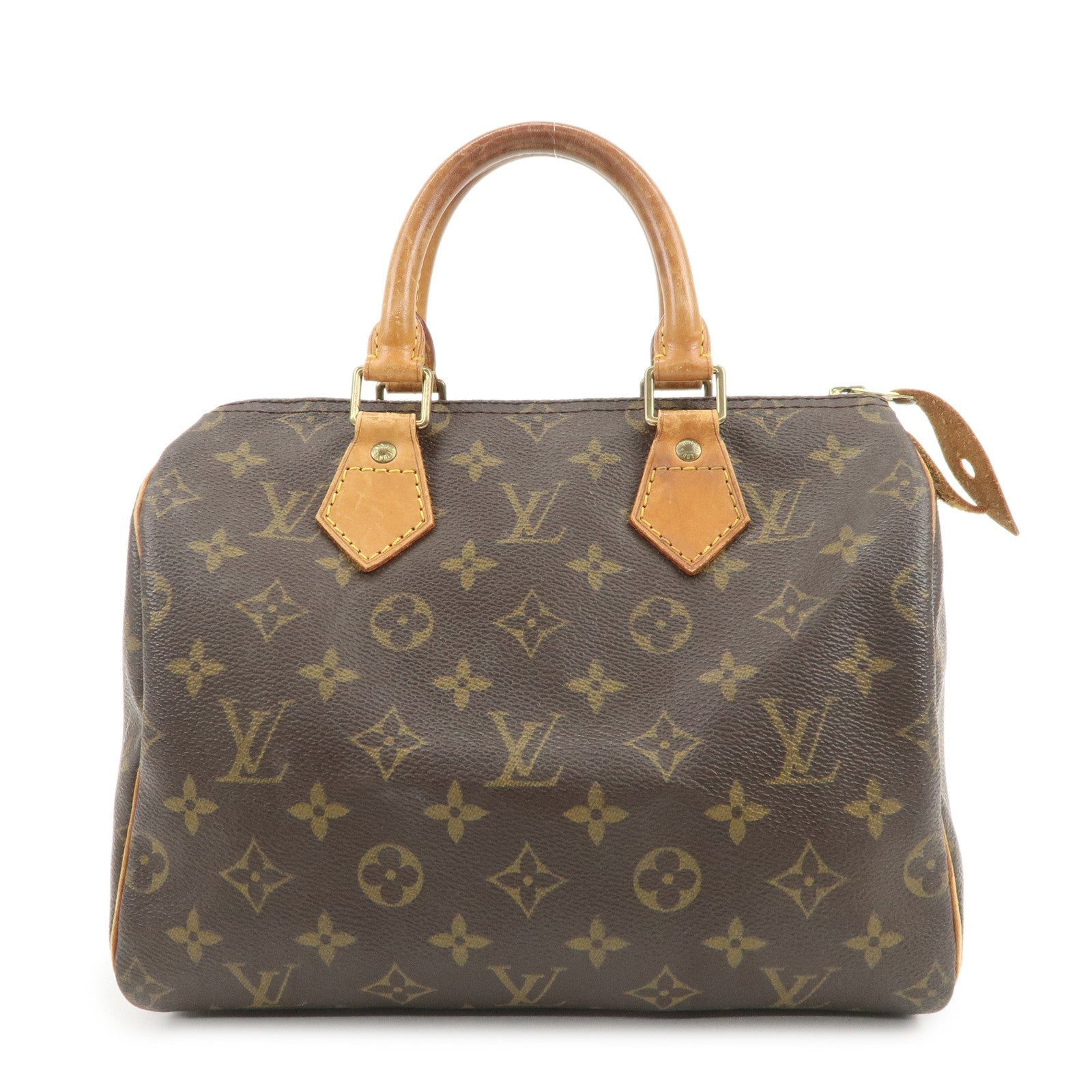 Louis Vuitton Monogram Speedy 25 Boston Bag Hand Bag Brown M41528