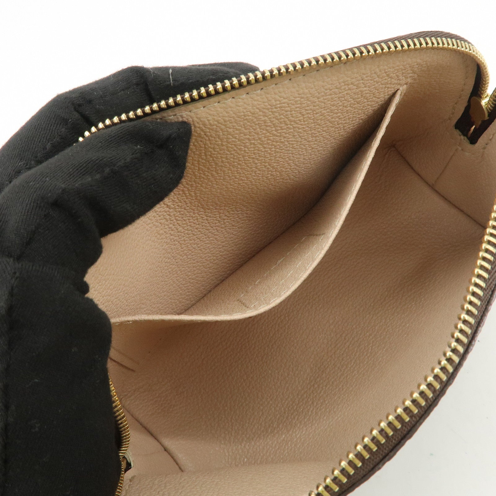Louis Vuitton Monogram Pochette Cosmetic Pouch Brown M47515