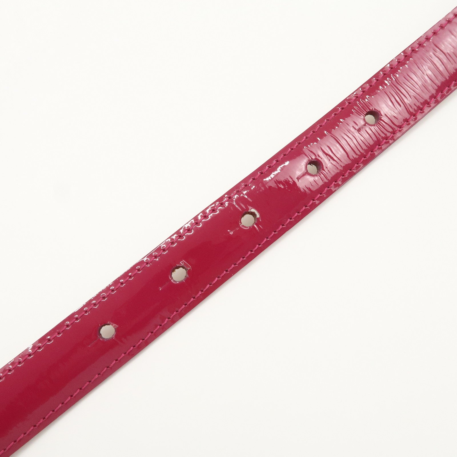 Louis Vuitton LV Stamp Vernis Leather Ceinture Belt Pink
