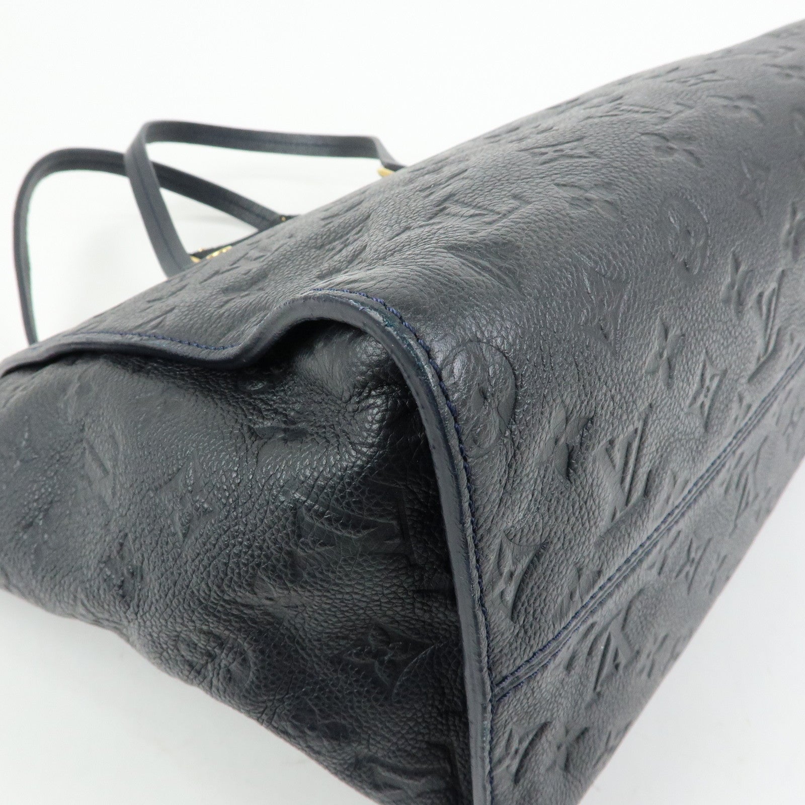 Louis Vuitton Monogram Empreinte Luminuse PM Tote Bag Navy M93410