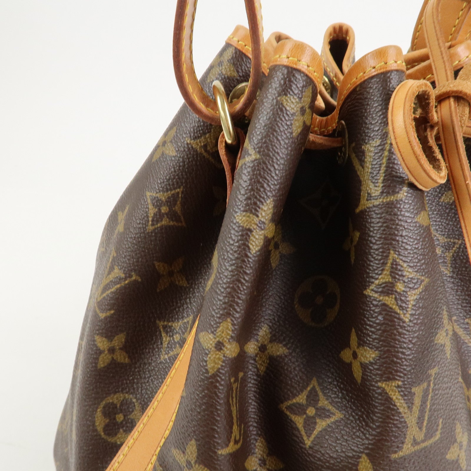 Louis Vuitton Monogram Canvas Petit Noe Shoulder Bag Brown M42226
