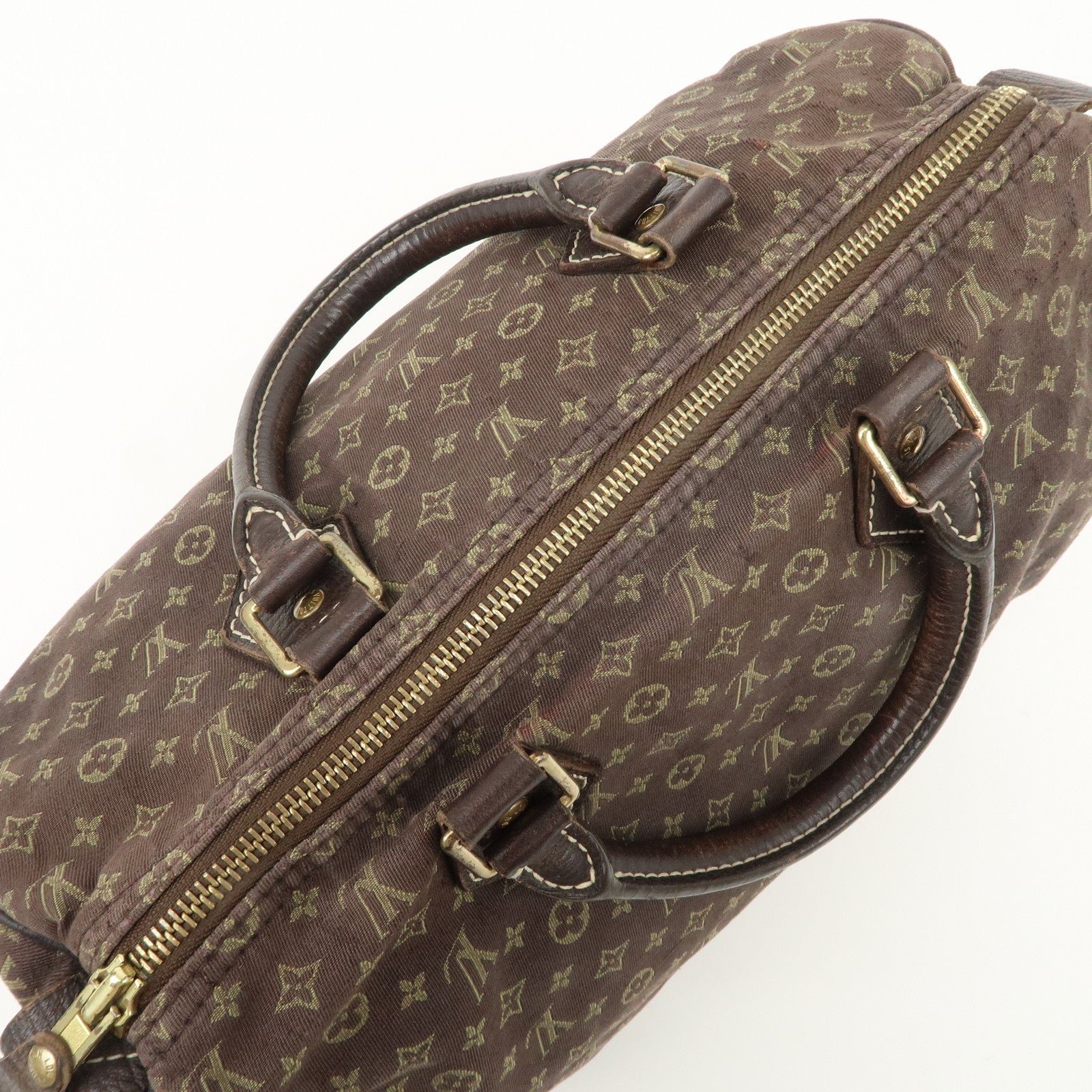 Louis Vuitton Monogram Mini Lin Speedy 30 Boston Bag Ebene M95224 Used Used