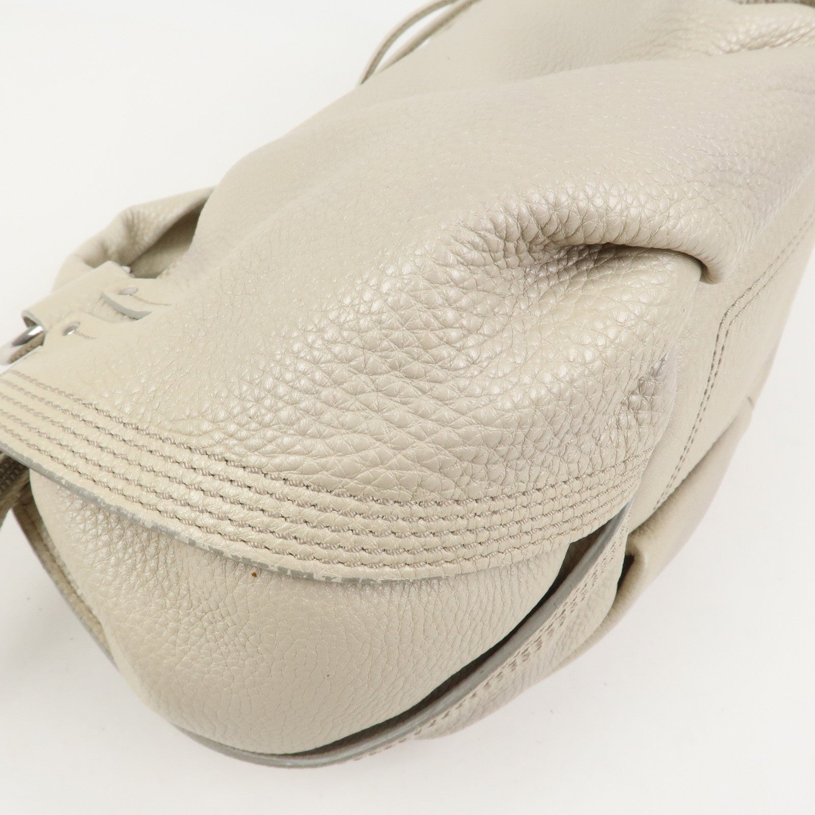 CELINE Bitter Sweet Leather Shoulder Bag Hand Bag Ivory