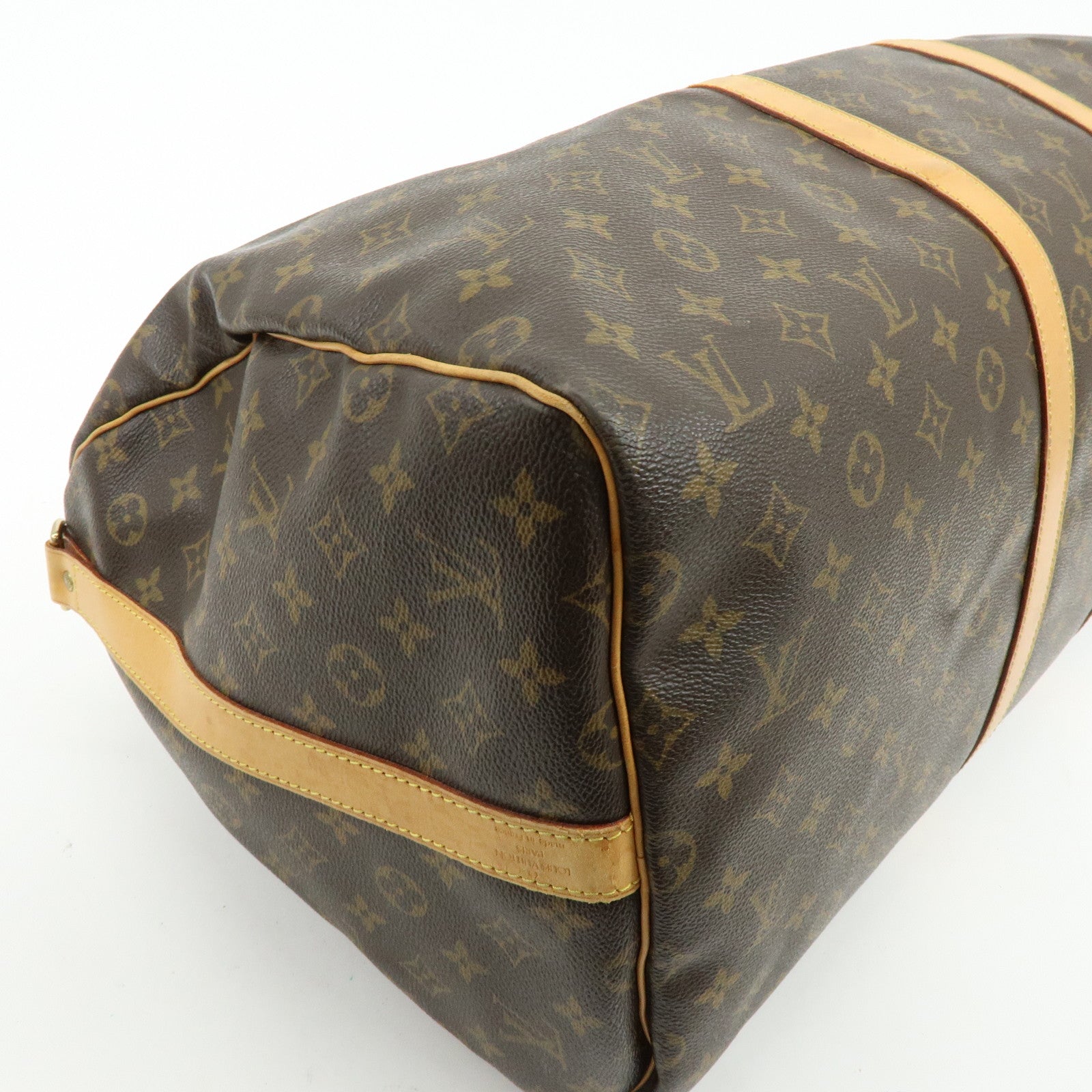 Louis Vuitton Monogram Keep All Bandouliere 50 Boston Bag M41416