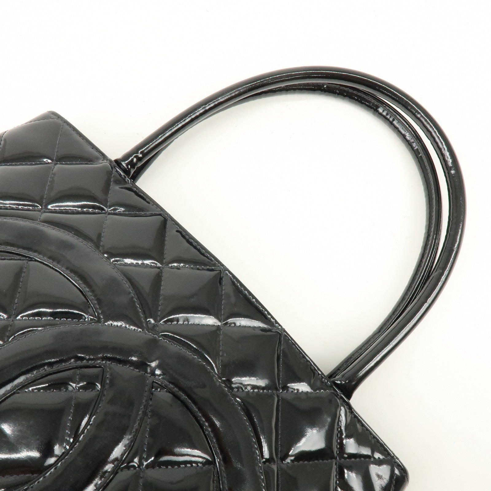 CHANEL Matelasse COCO Mark Medallion Tote Bag Hand Bag A01804
