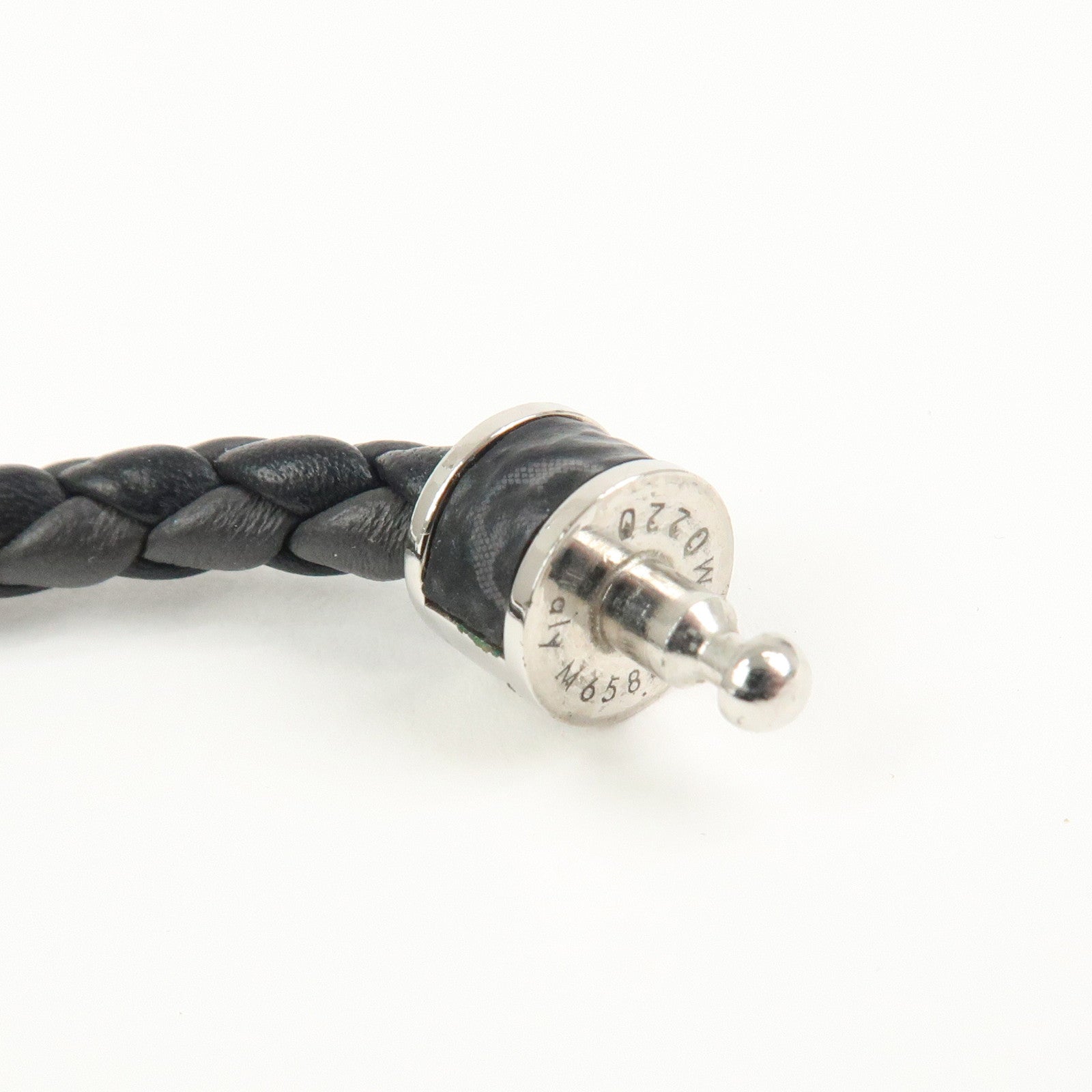 Louis Vuitton Monogram Eclipse Leather Bracelet Braided It M6588