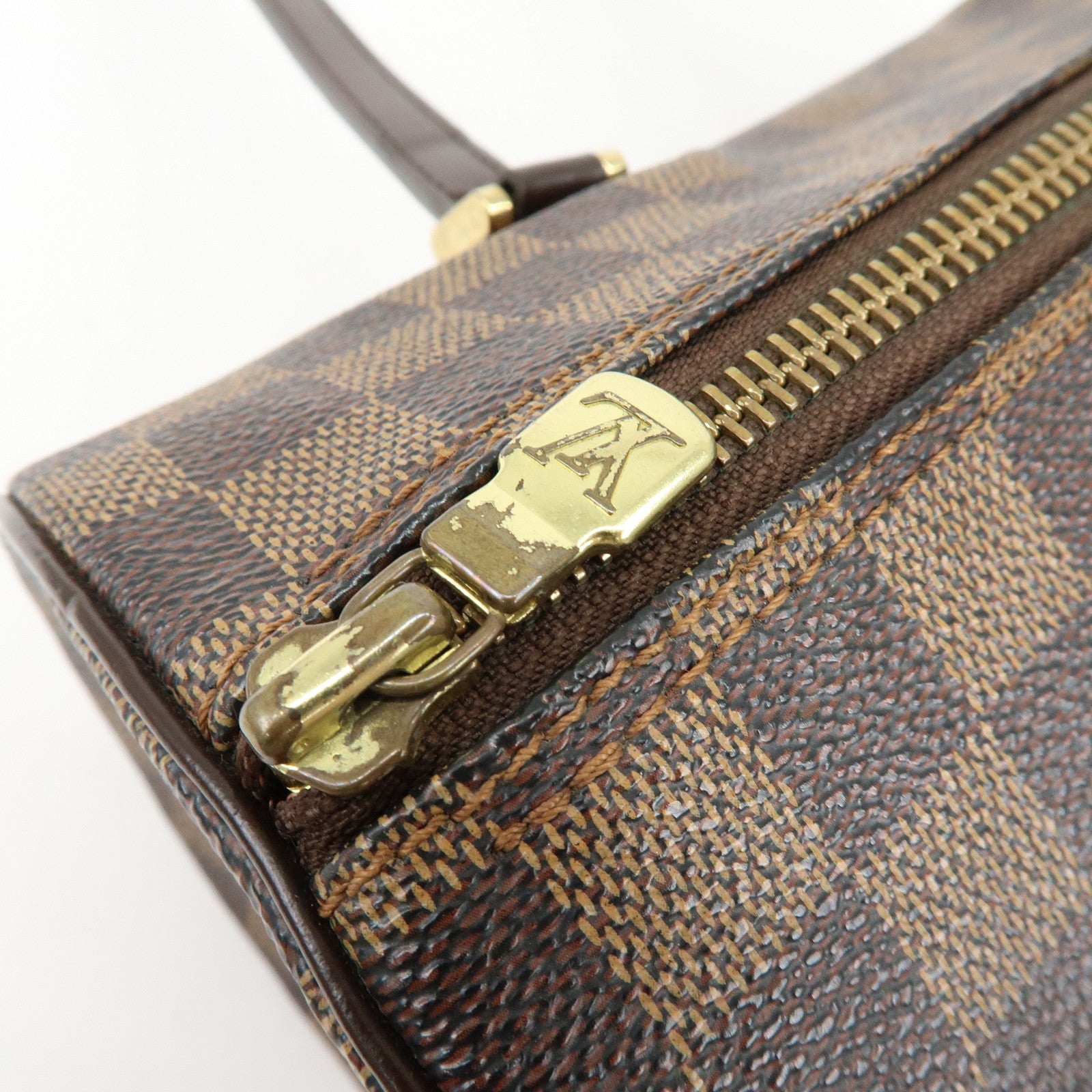 Louis Vuitton Damier Ebene Papillon 30 Hand Bag Brown N51303