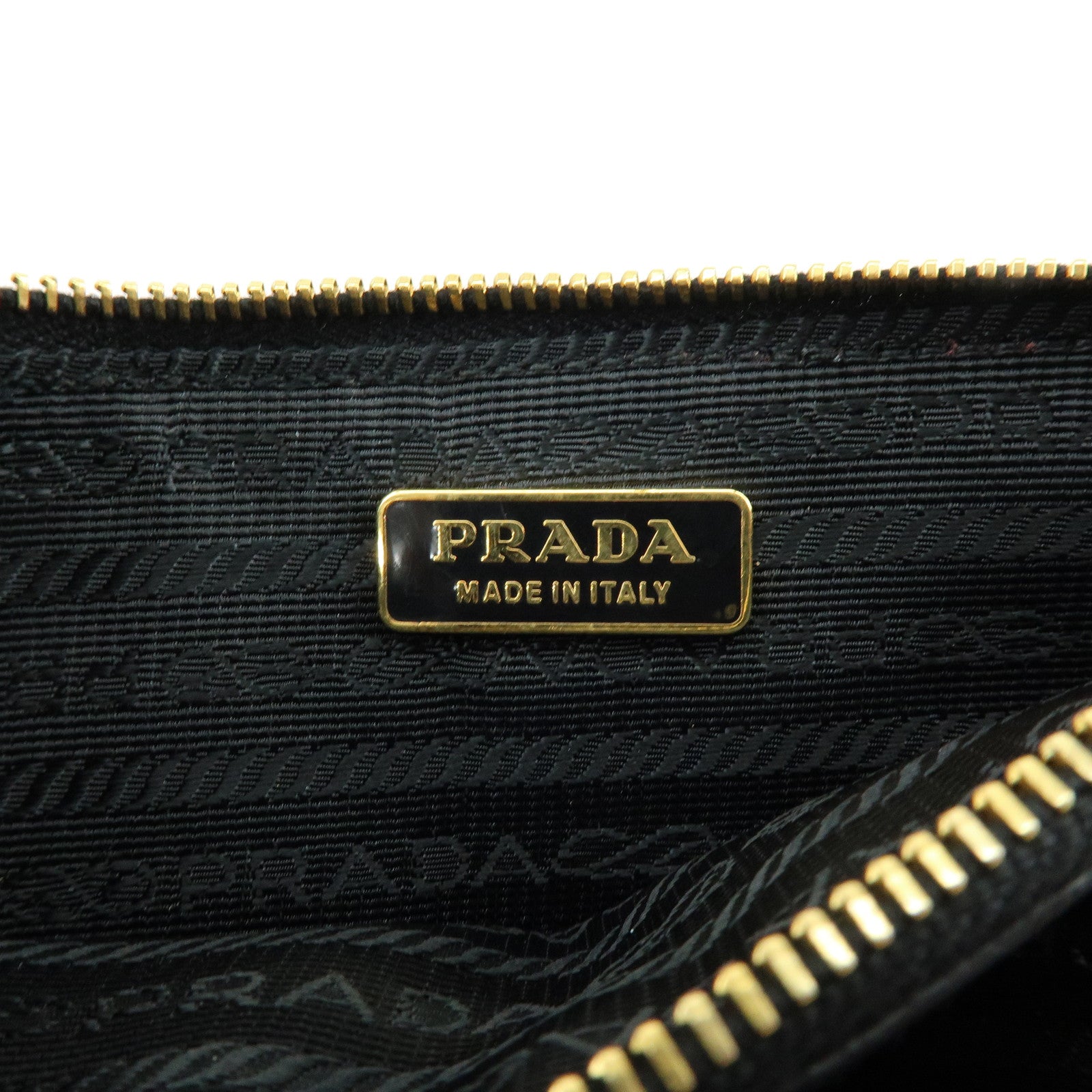 PRADA Saffiano Leather Shoulder Bag Crossbody Bag Black 1M1187