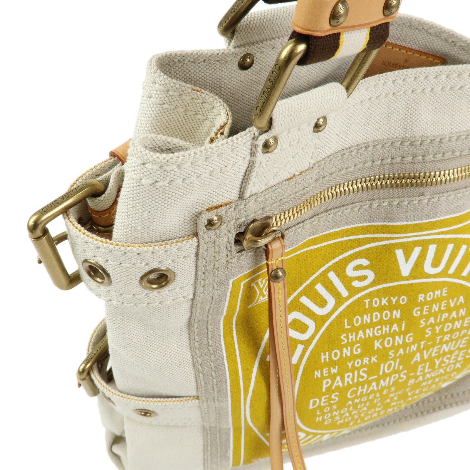 Louis Vuitton Canvas Globe Shopper MM Tote Cruise Collection M95113