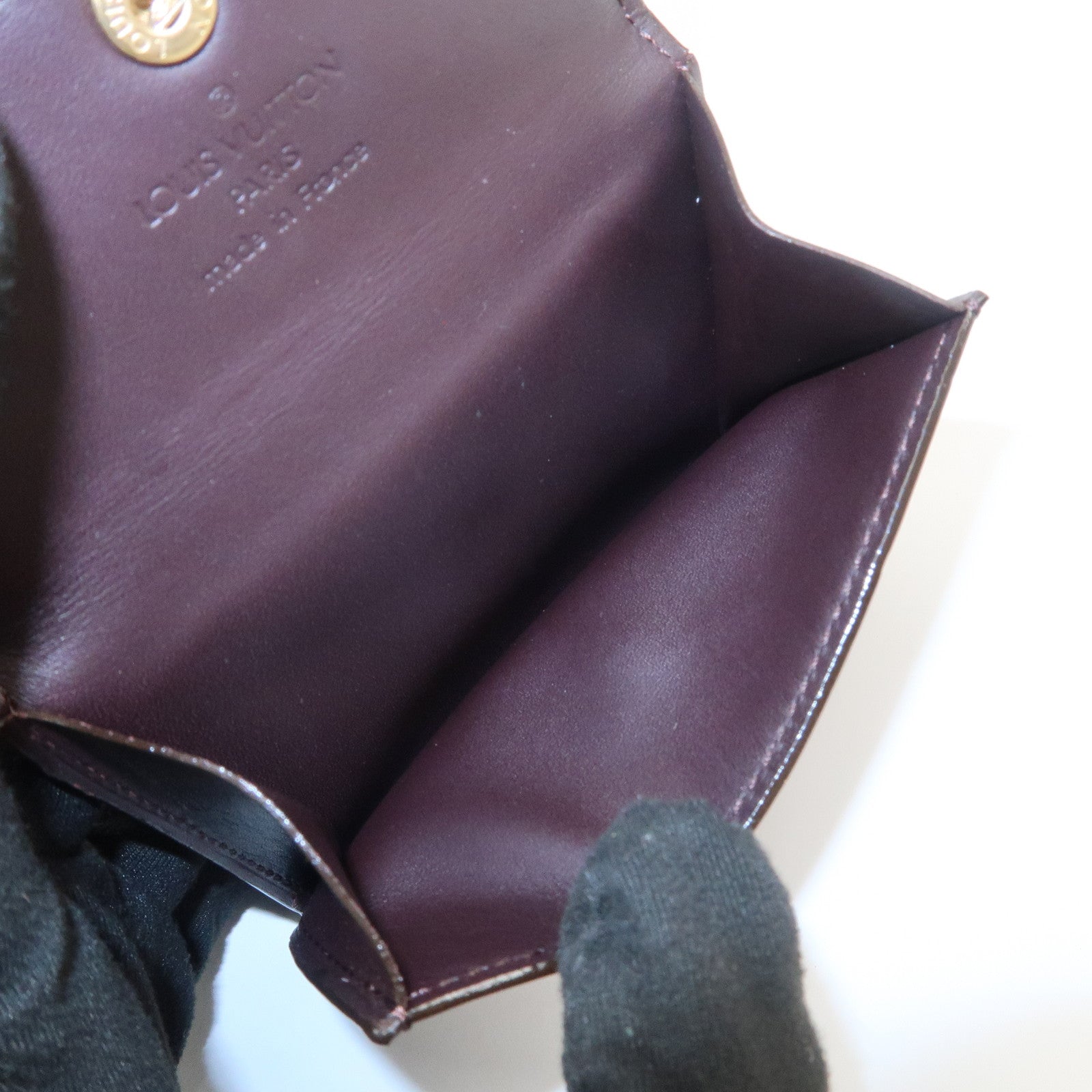 Louis Vuitton Monogram Vernis Leather Ludlow Coin Card Case M93519