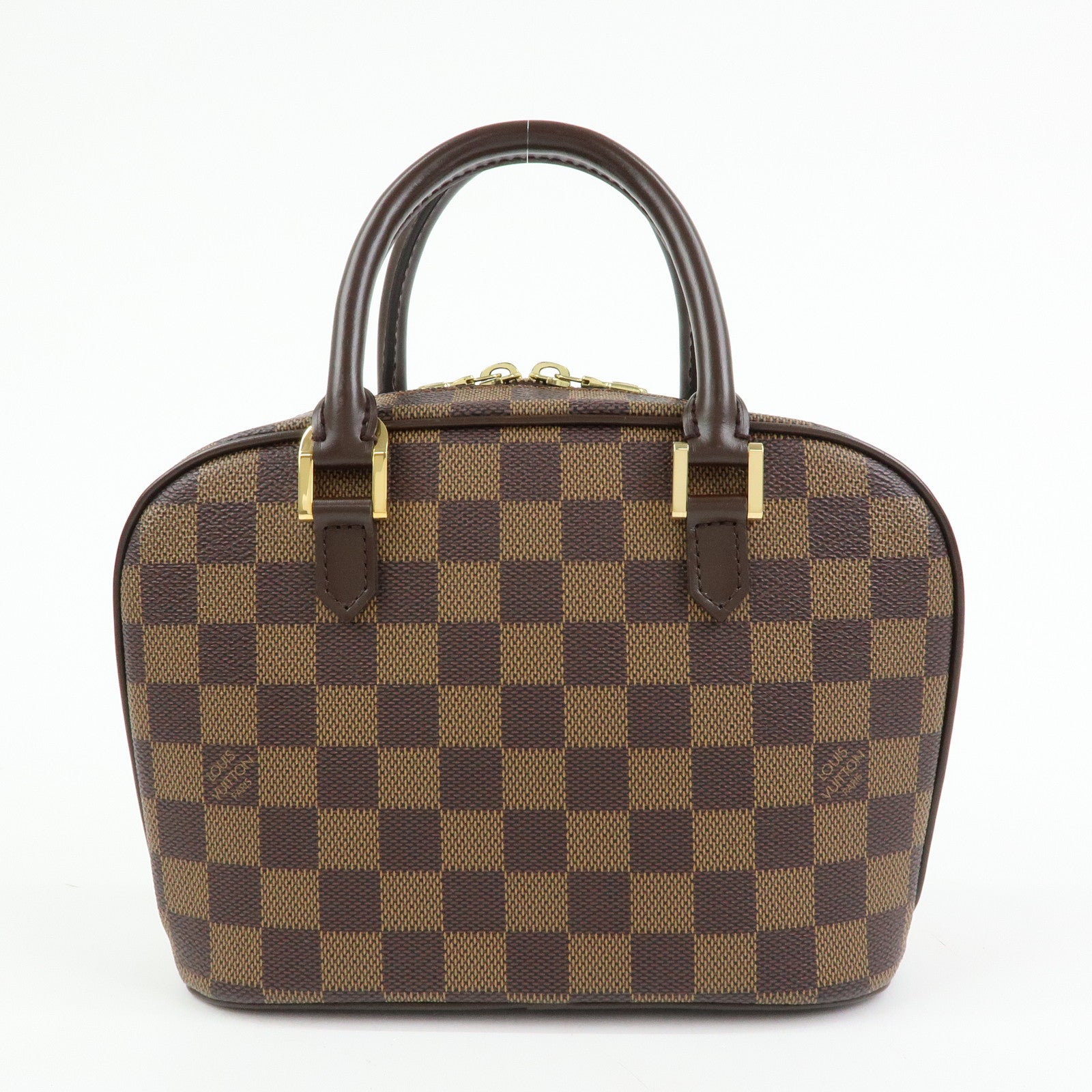 Louis Vuitton Saleya Mini Damier Ebene Canvas Leather Hand Bag