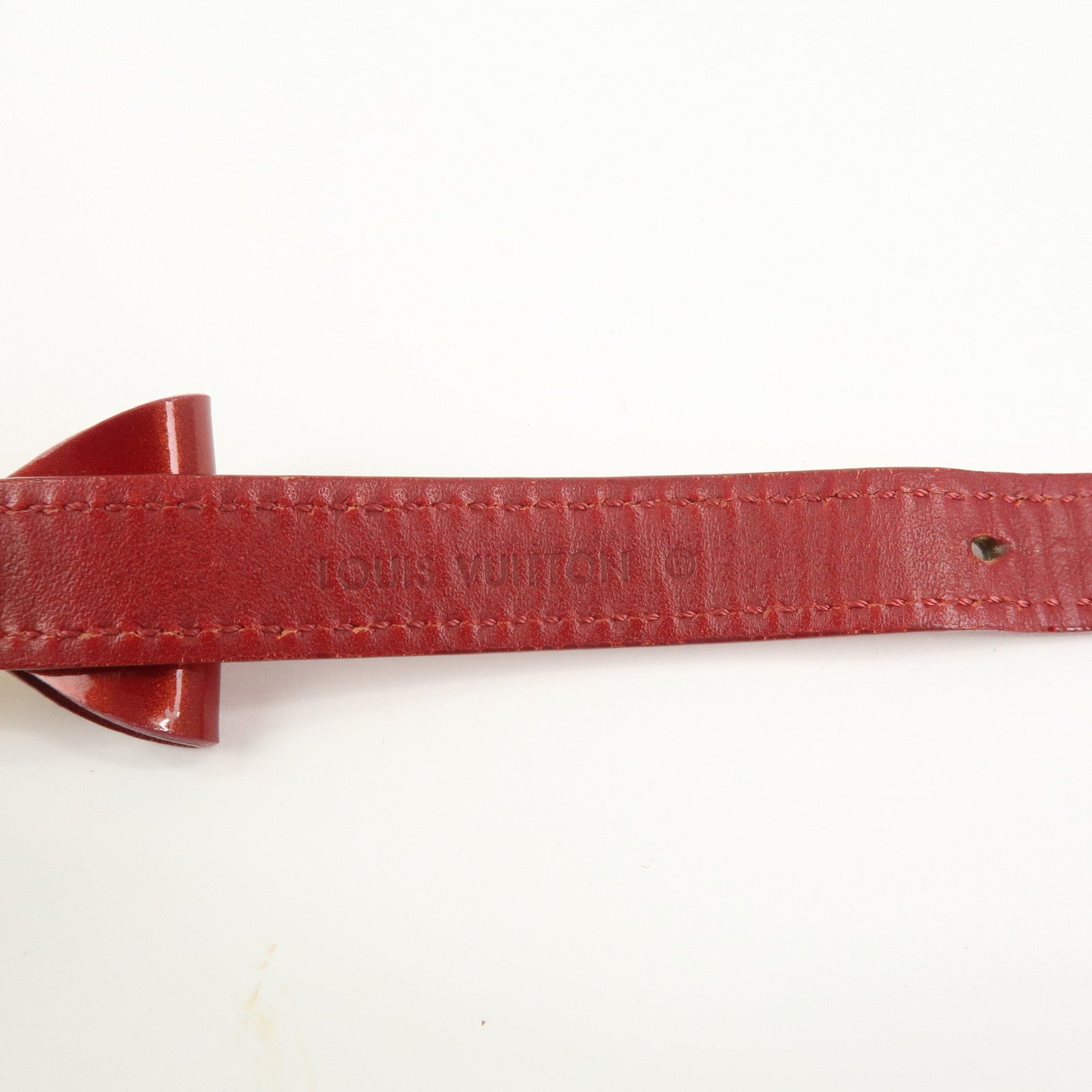 Louis Vuitton Monogram Vernis Bracelet Favorite Red M6618F