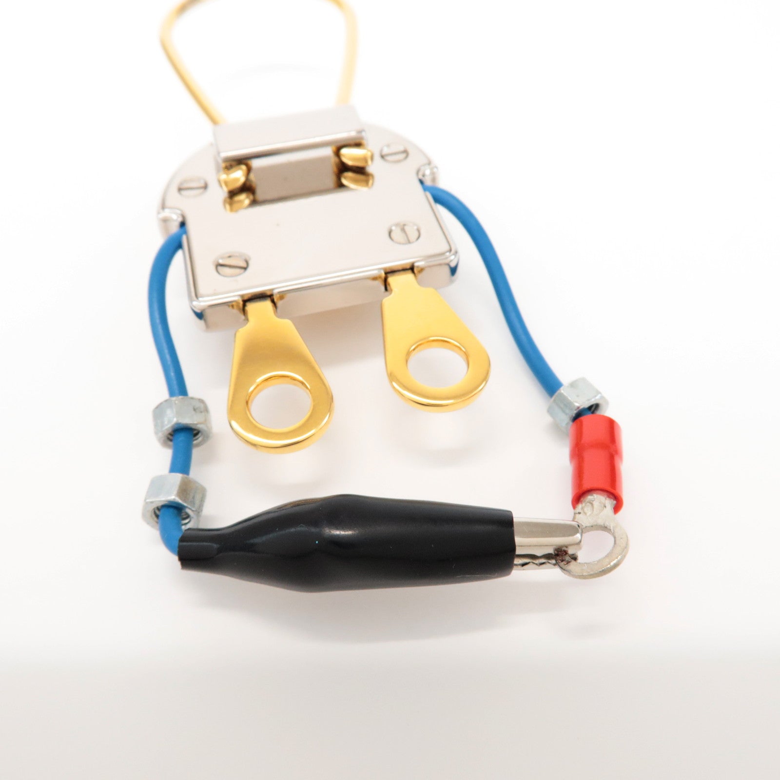 PRADA Metal Robot Bag Key Charm Key Chain Silver Gold