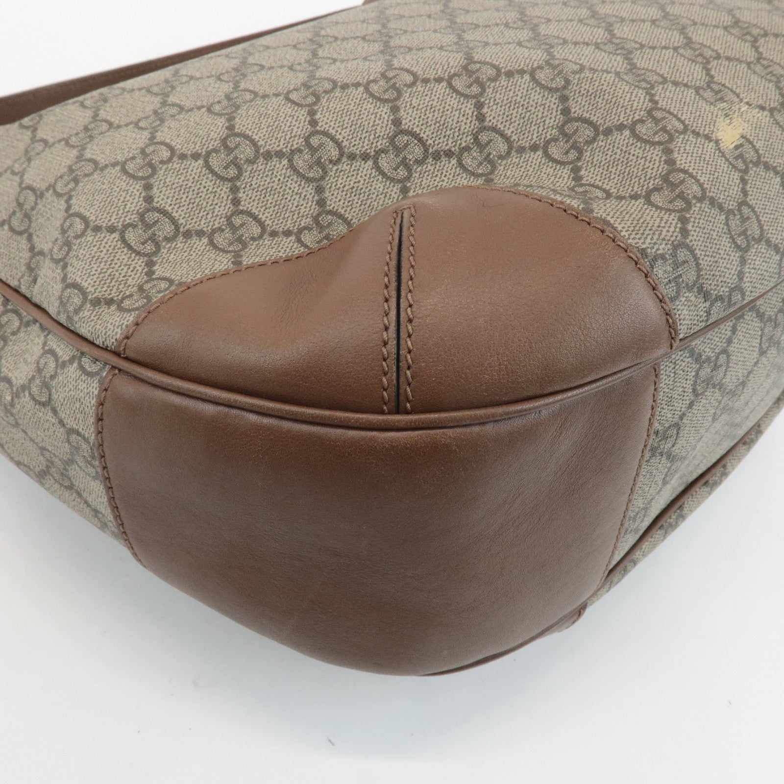 GUCCI GG Supreme Shoulder Bag Hand Bag Beige Brown 309618 Used