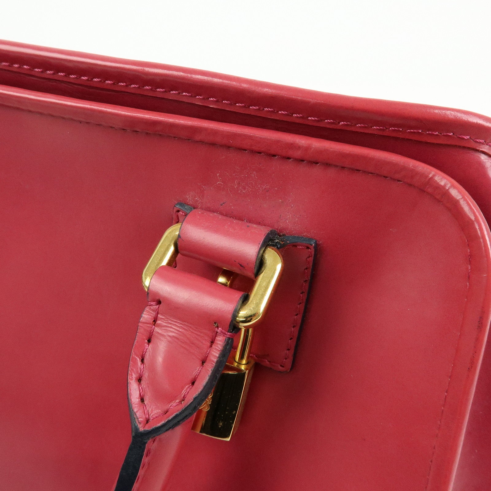 LOEWE Anagram Leather Amazona 28 Hand Bag Boston Bag Pink