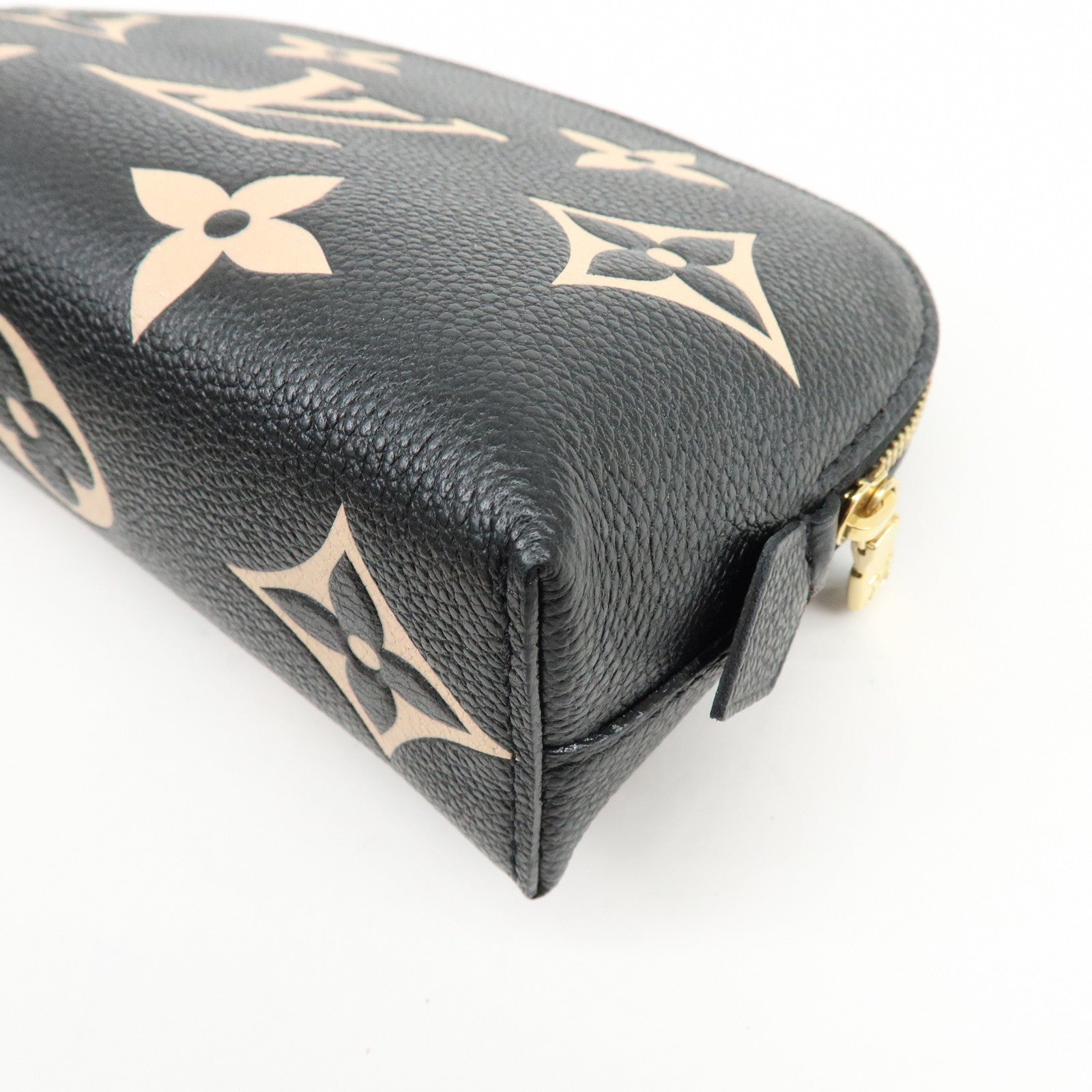 Louis Vuitton Bicolor Monogram Empreinte Cosmetic Pouch Noir M59086