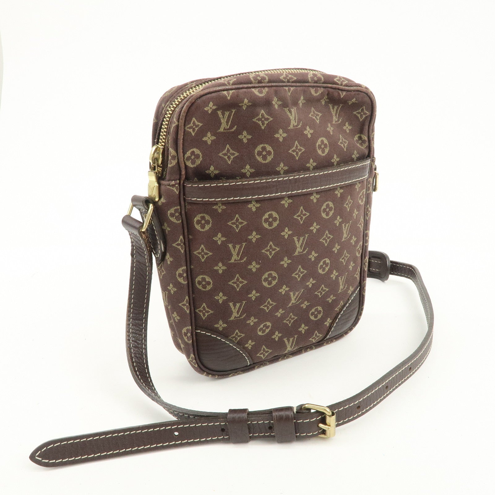Louis Vuitton Monogram Mini Lin Danube Shoulder Bag Brown M95228
