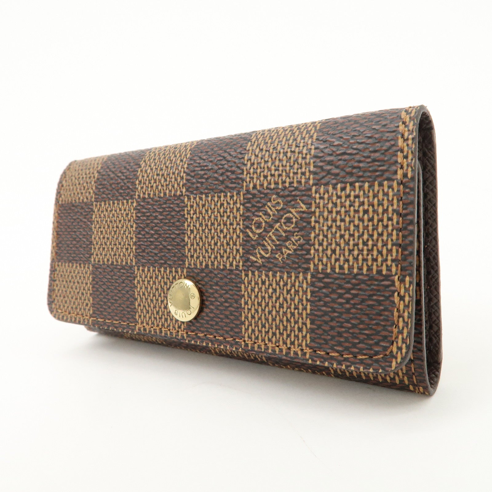 Louis Vuitton Damier Multicles 4 Key Case Damier Ebene Brown N62631
