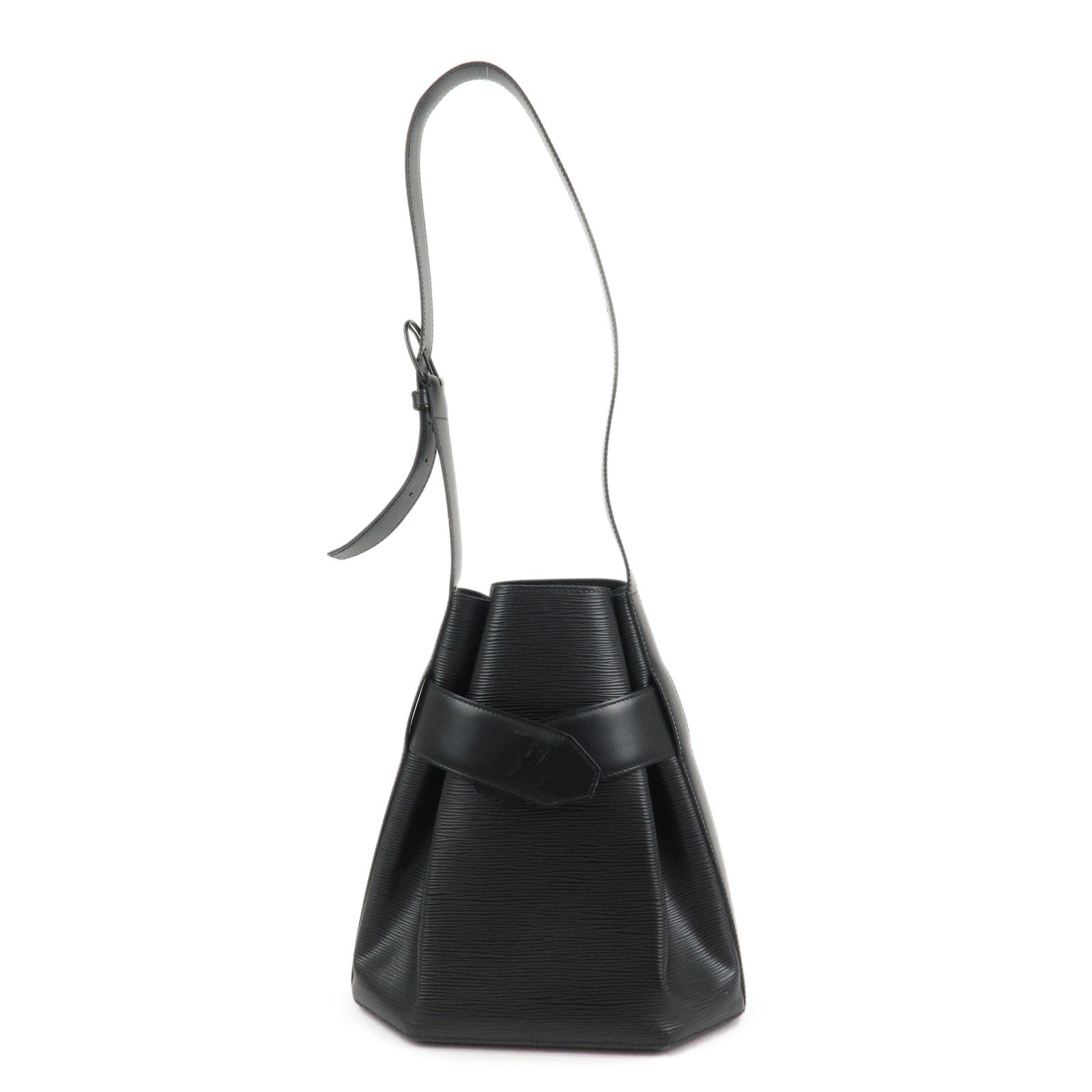 Louis Vuitton Epi Leather Sac D'epaule PM Bucket Bag Black M80157