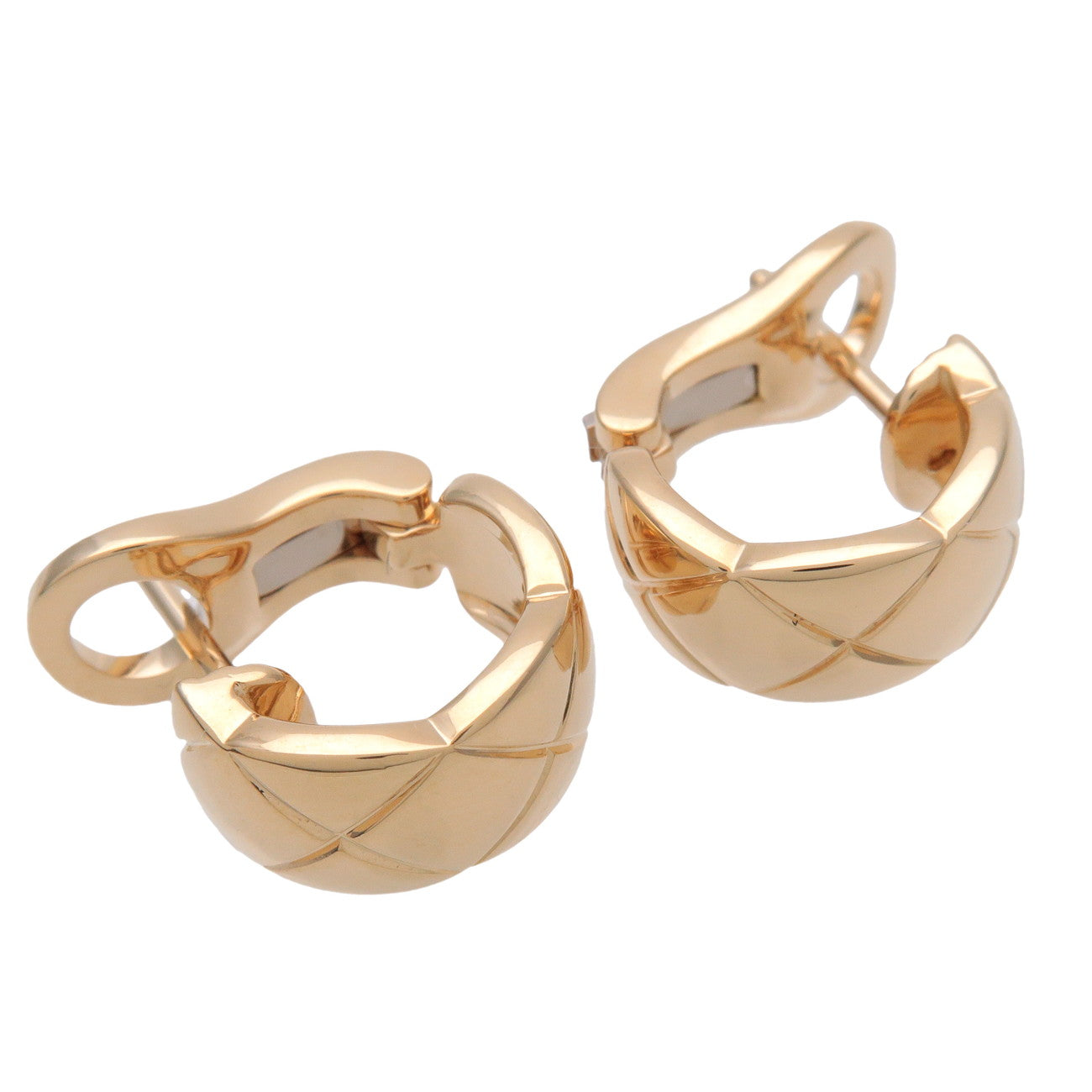 CHANEL COCO Crush Earrings K18 750YG Yellow Gold J11134