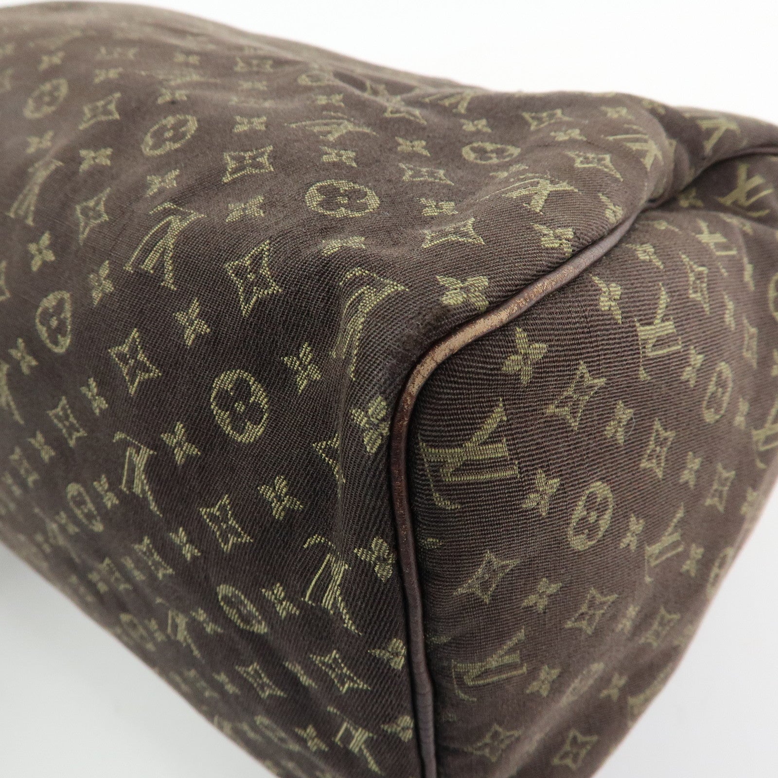 Louis Vuitton Monogram Mini Lin Speedy 30 Boston Bag Ebene M95224