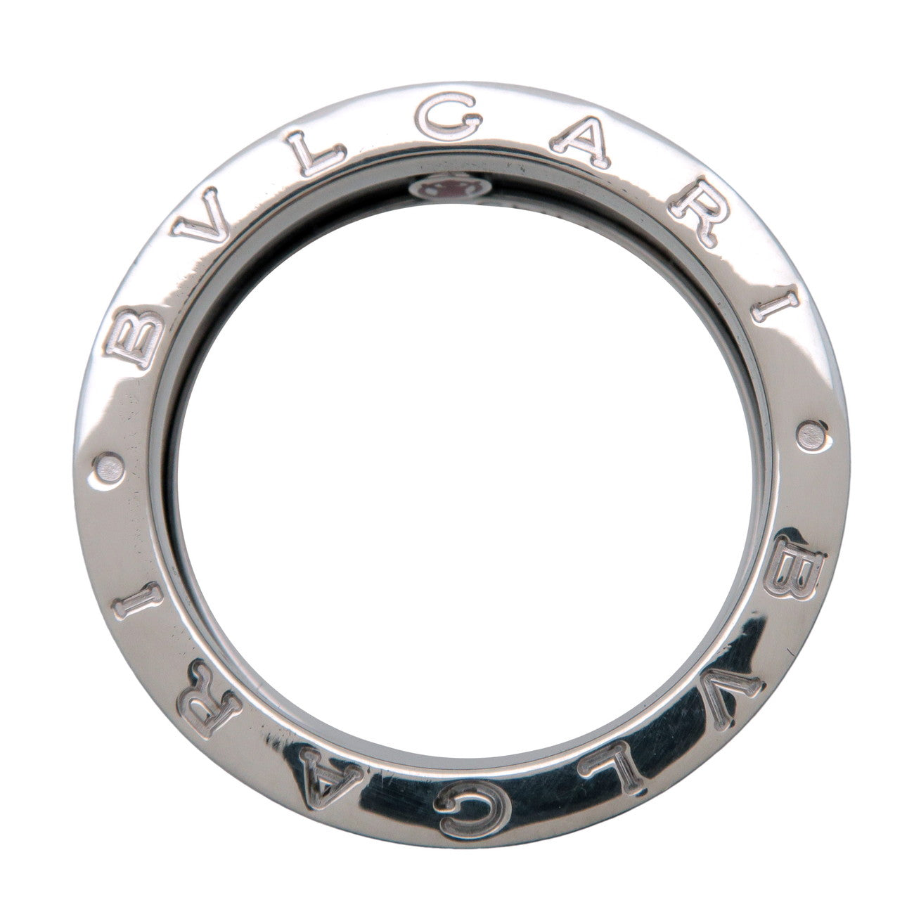 BVLGARI B-Zero1 Save the Children Ring SV925 Silver Black #58 US8