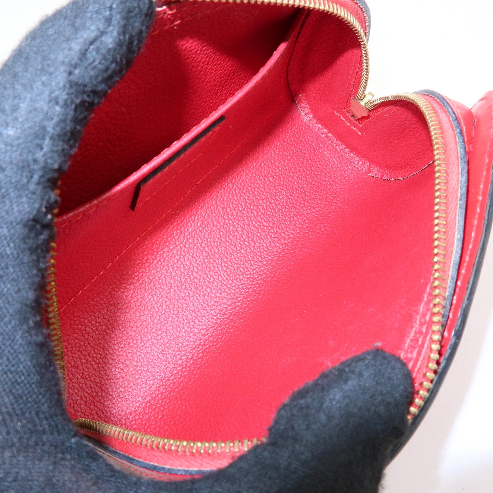 Louis Vuitton Epi Dauphine PM Leather Pouch Castillian Red M48447